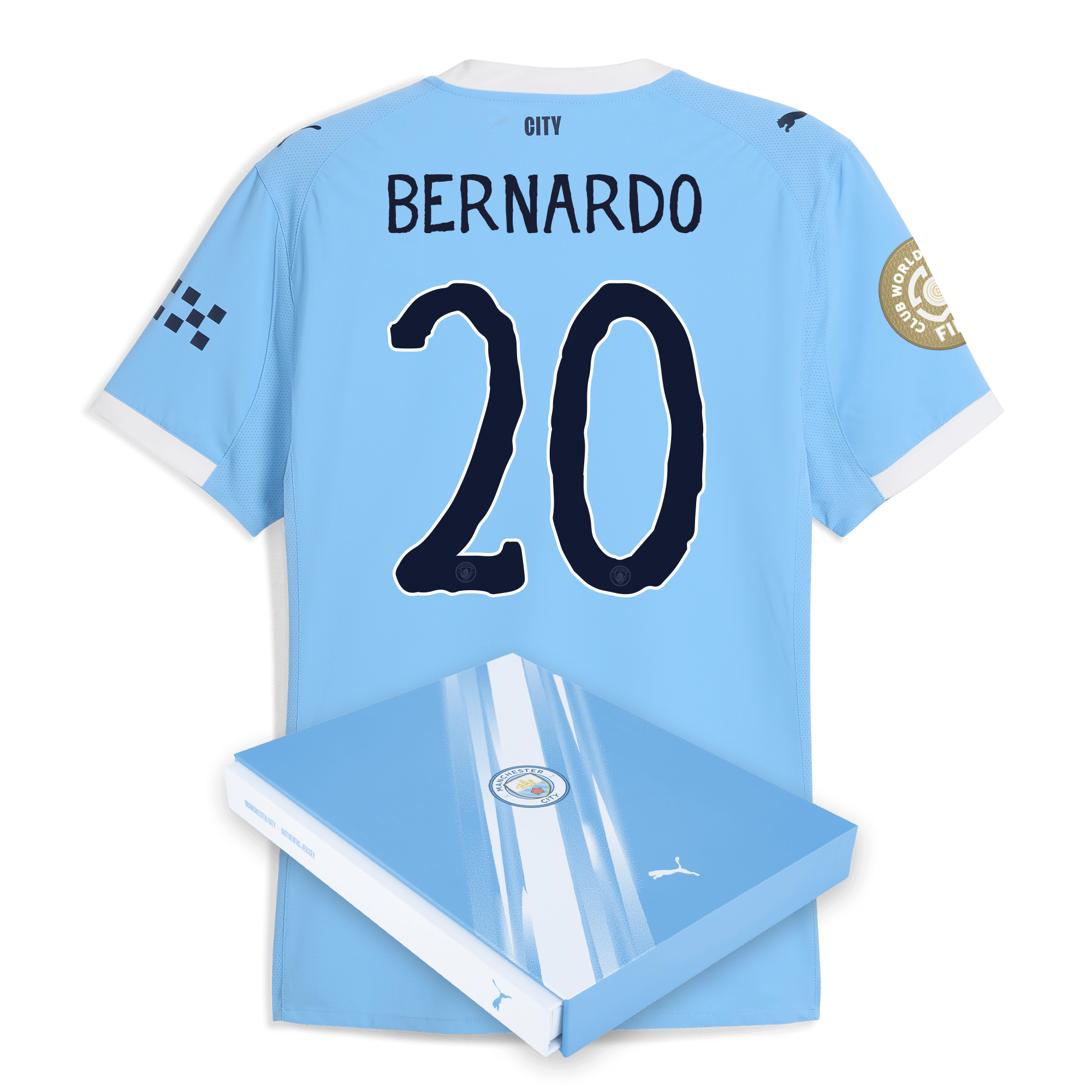 Manchester City manchester city kidsuper club world cup home authentic jersey 202526 with bernardo 20 printing in gift box Collection - ManchesterCitystore.com