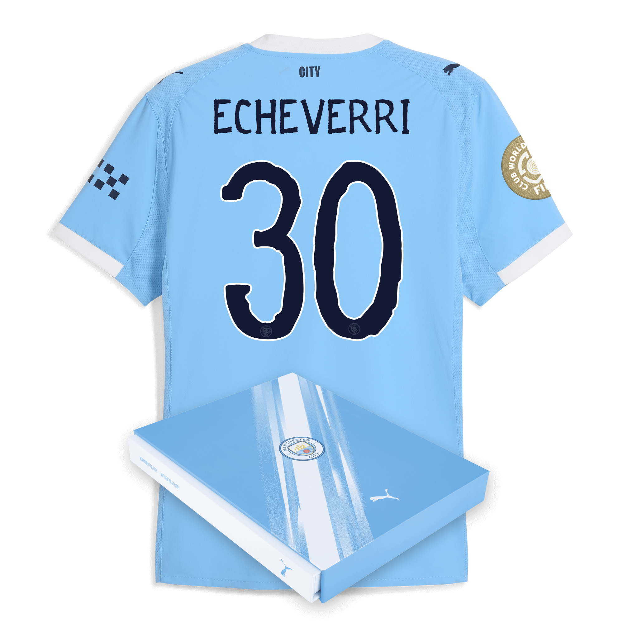 Manchester City manchester city kidsuper club world cup home authentic jersey 202526 with echeverri 30 printing in gift box Collection - ManchesterCitystore.com