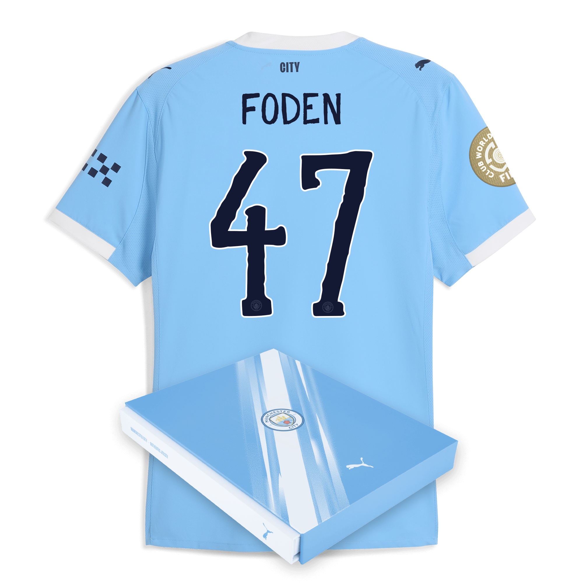 Manchester City manchester city kidsuper club world cup home authentic jersey 202526 with foden 47 printing in gift box Collection - ManchesterCitystore.com