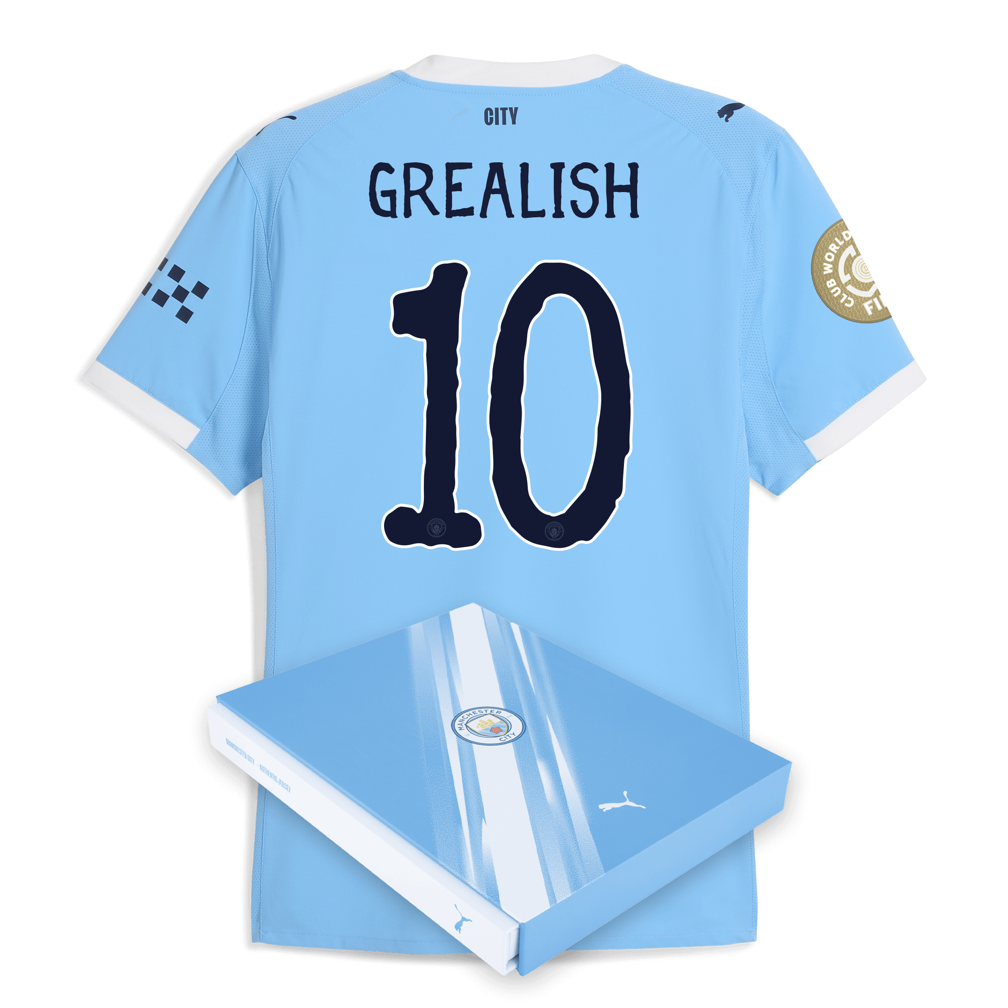 Manchester City manchester city kidsuper club world cup home authentic jersey 202526 with grealish 10 printing in gift box Collection - ManchesterCitystore.com