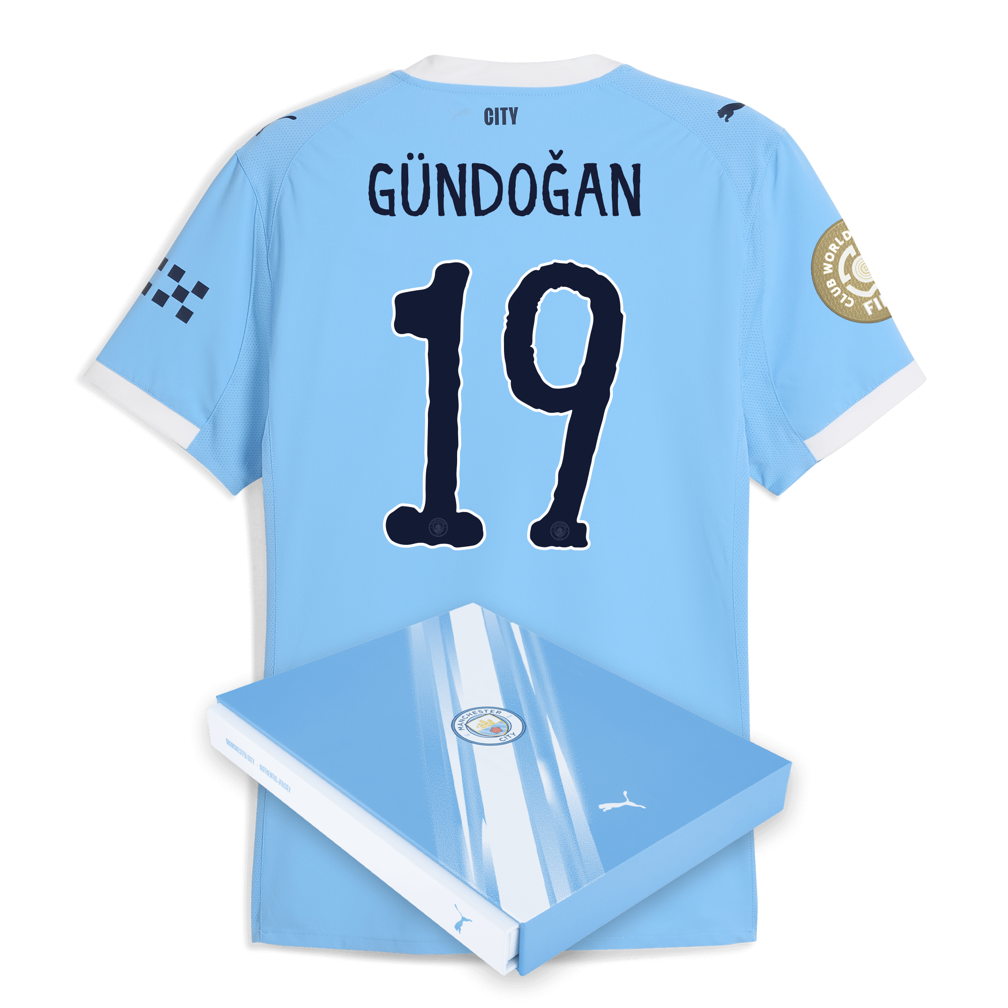 Manchester City manchester city kidsuper club world cup home authentic jersey 202526 with gundogan 19 printing in gift box Collection - ManchesterCitystore.com