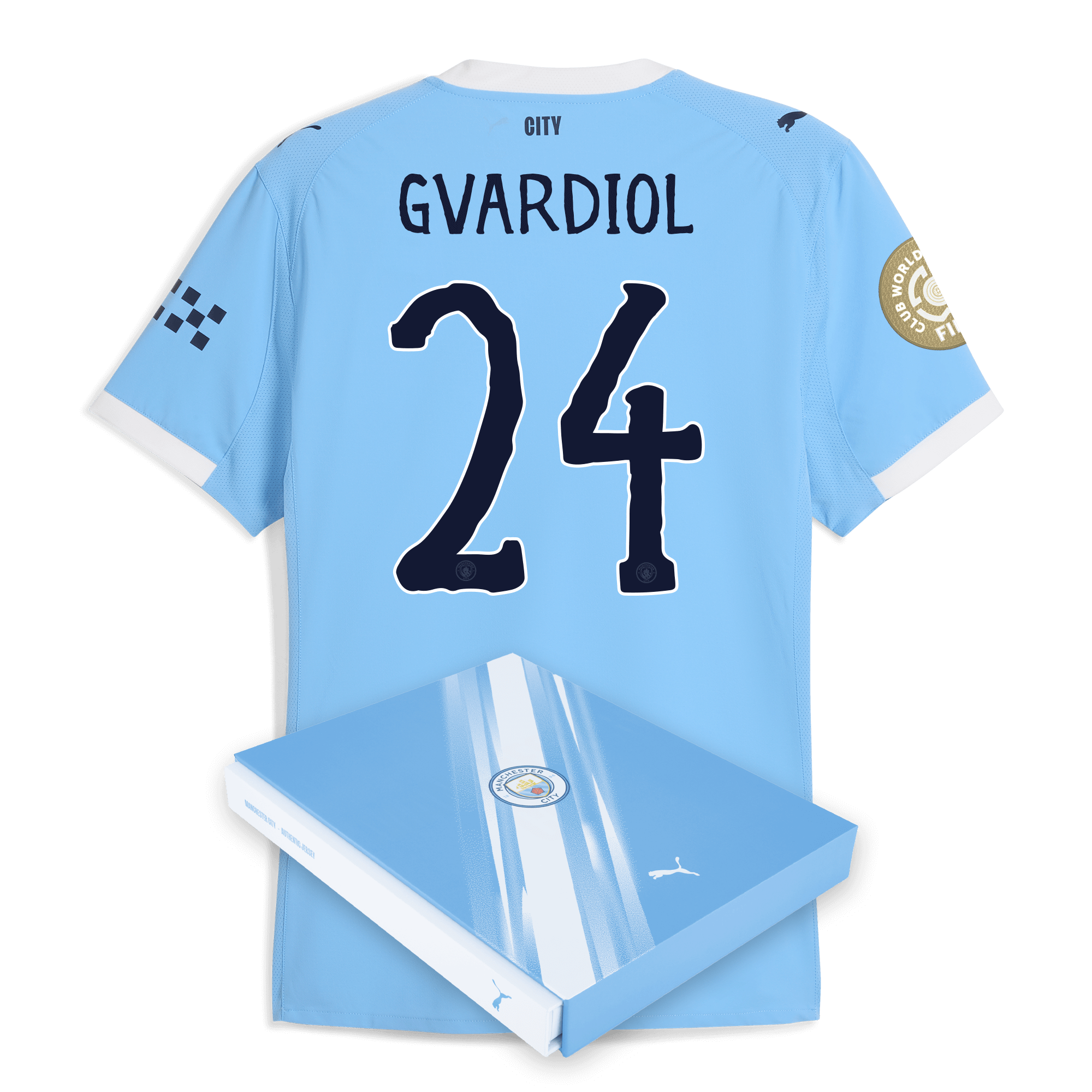 Manchester City manchester city kidsuper club world cup home authentic jersey 202526 with gvardiol 24 printing in gift box Collection - ManchesterCitystore.com