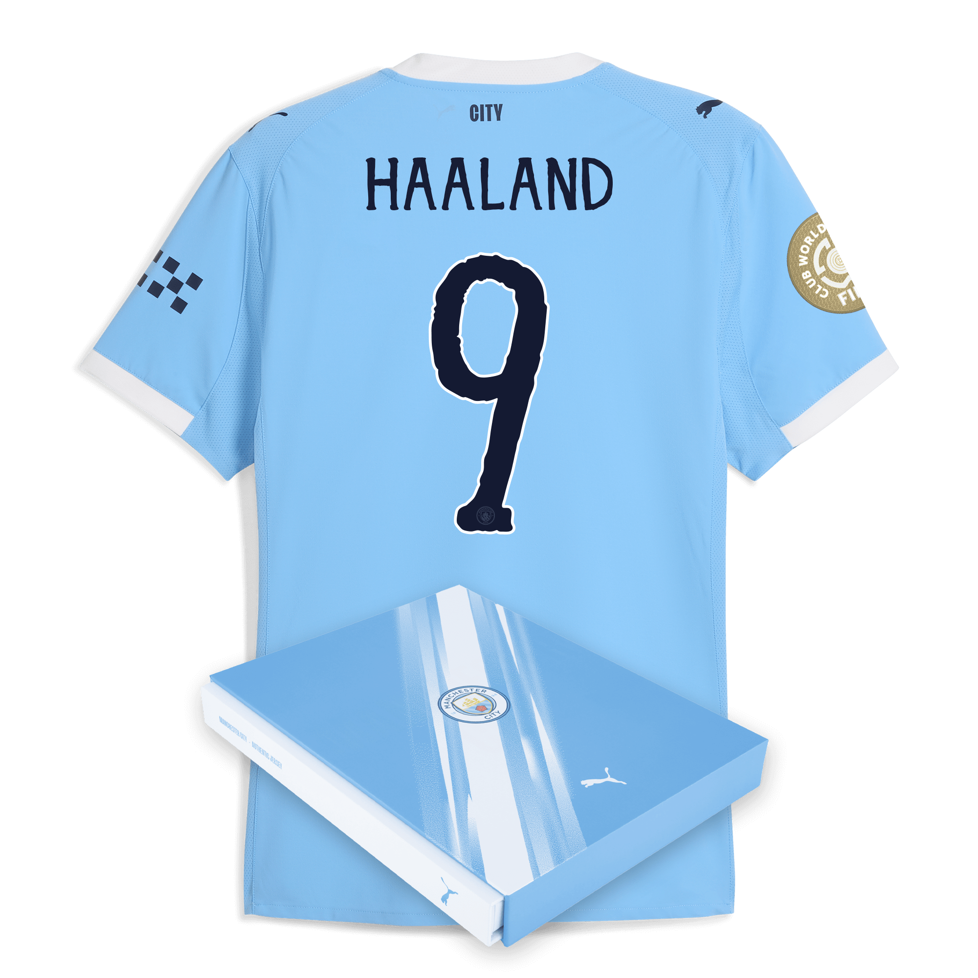 Manchester City manchester city kidsuper club world cup home authentic jersey 202526 with haaland 9 printing in gift box Collection - ManchesterCitystore.com