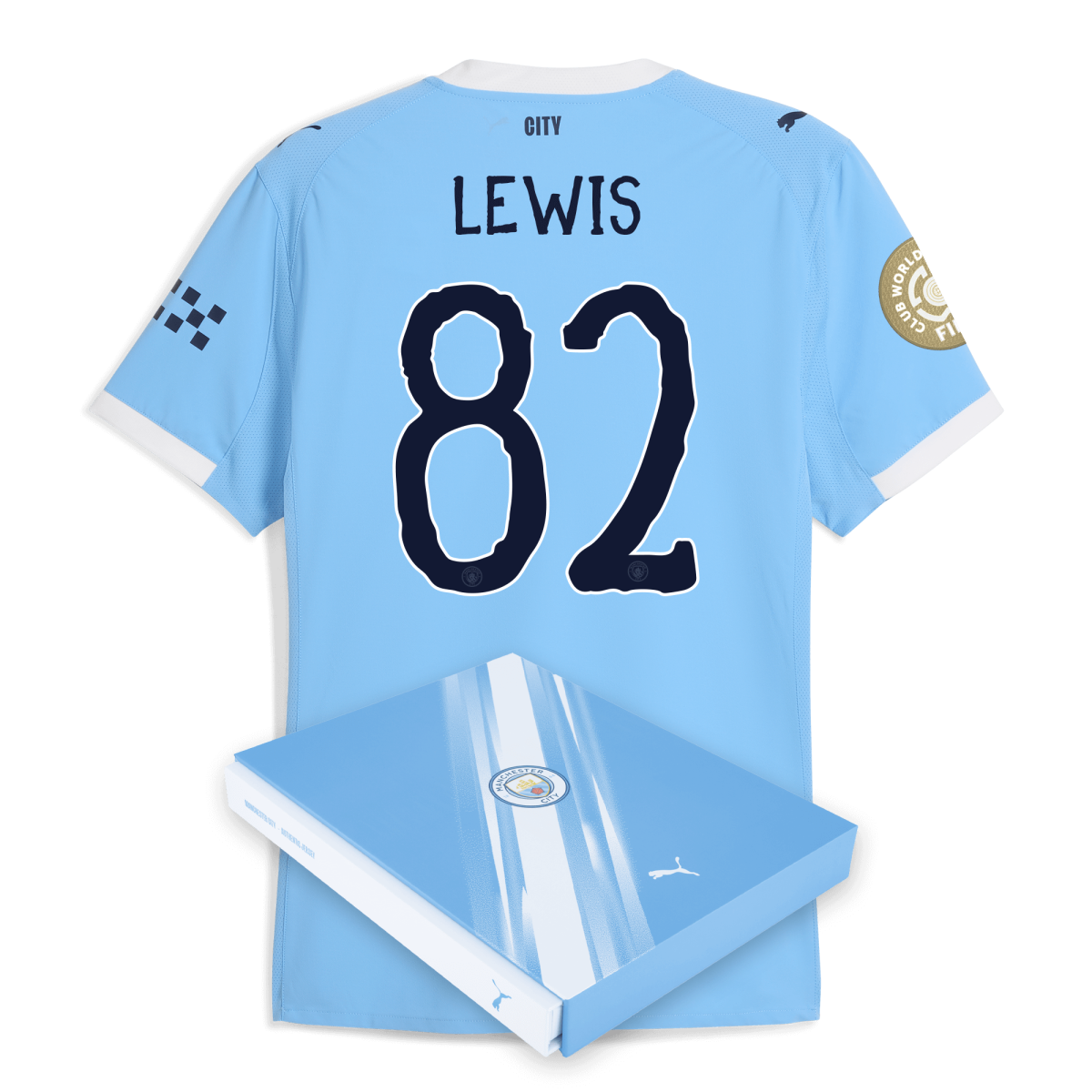 Manchester City manchester city kidsuper club world cup home authentic jersey 202526 with lewis 82 printing in gift box Collection - ManchesterCitystore.com