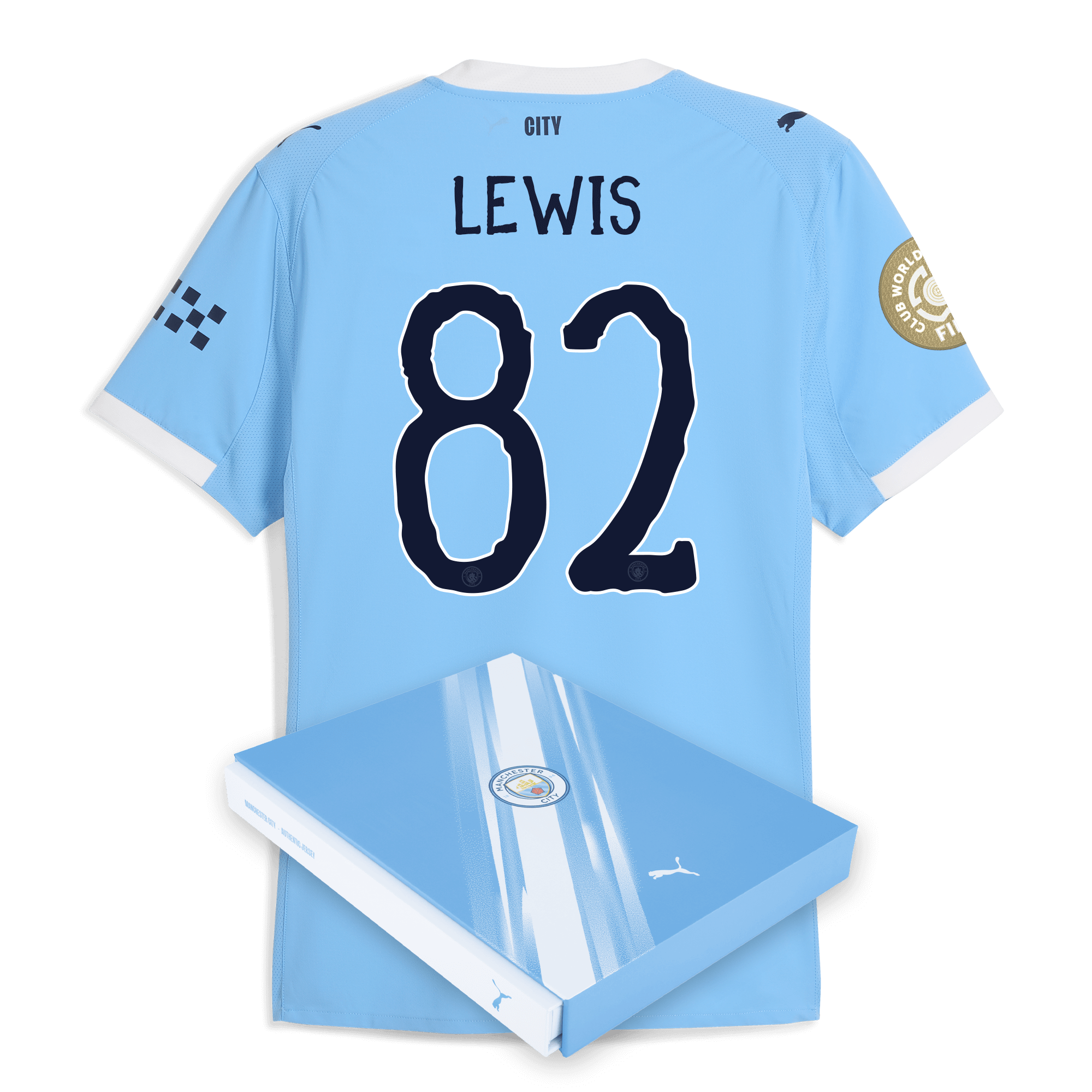 Manchester City manchester city kidsuper club world cup home authentic jersey 202526 with lewis 82 printing in gift box Collection - ManchesterCitystore.com