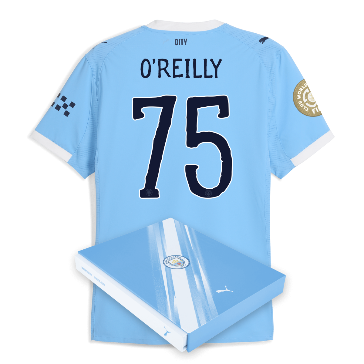 Manchester City manchester city kidsuper club world cup home authentic jersey 202526 with oreilly 75 printing in gift box Collection - ManchesterCitystore.com