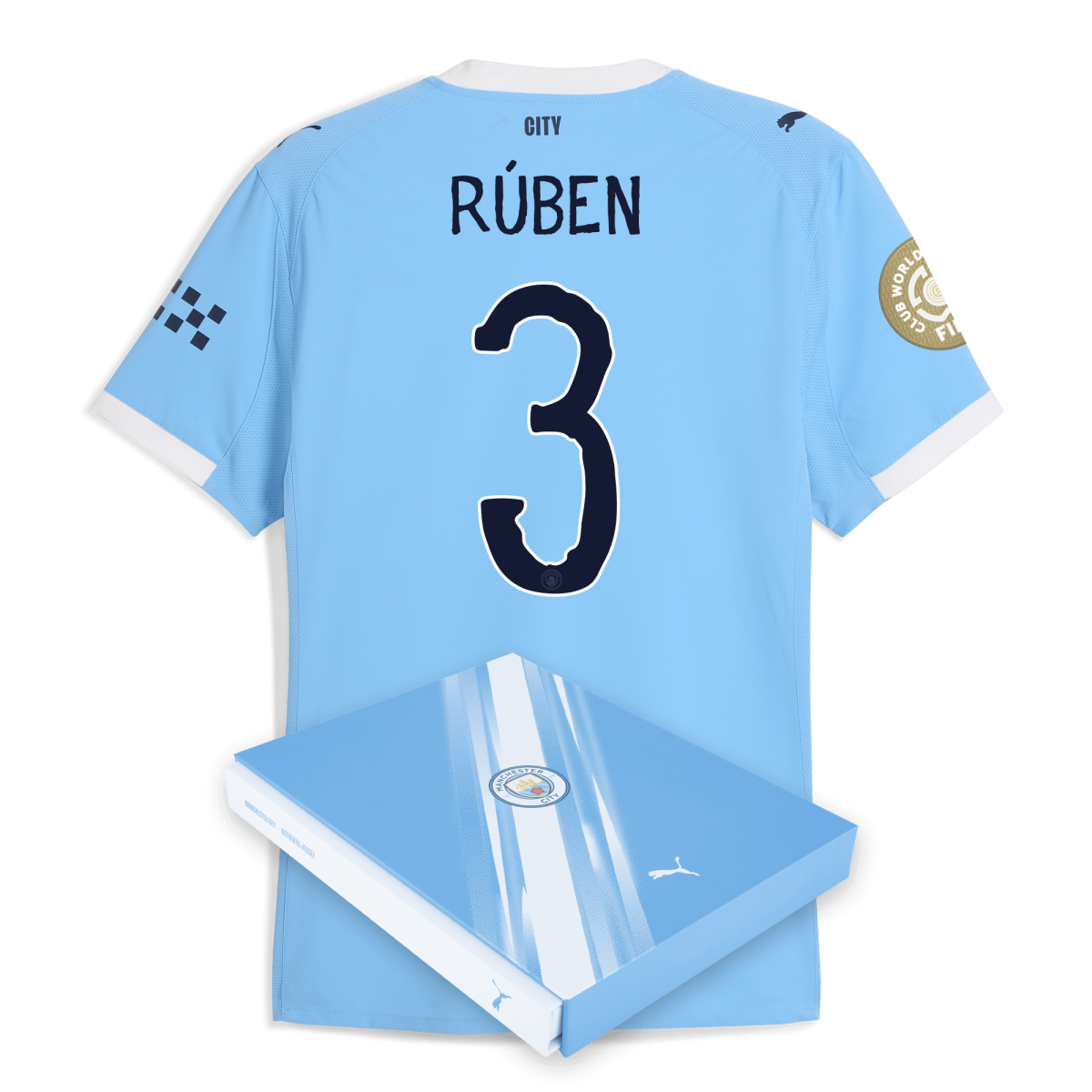 Manchester City manchester city kidsuper club world cup home authentic jersey 202526 with ruben 3 printing in gift box Collection - ManchesterCitystore.com