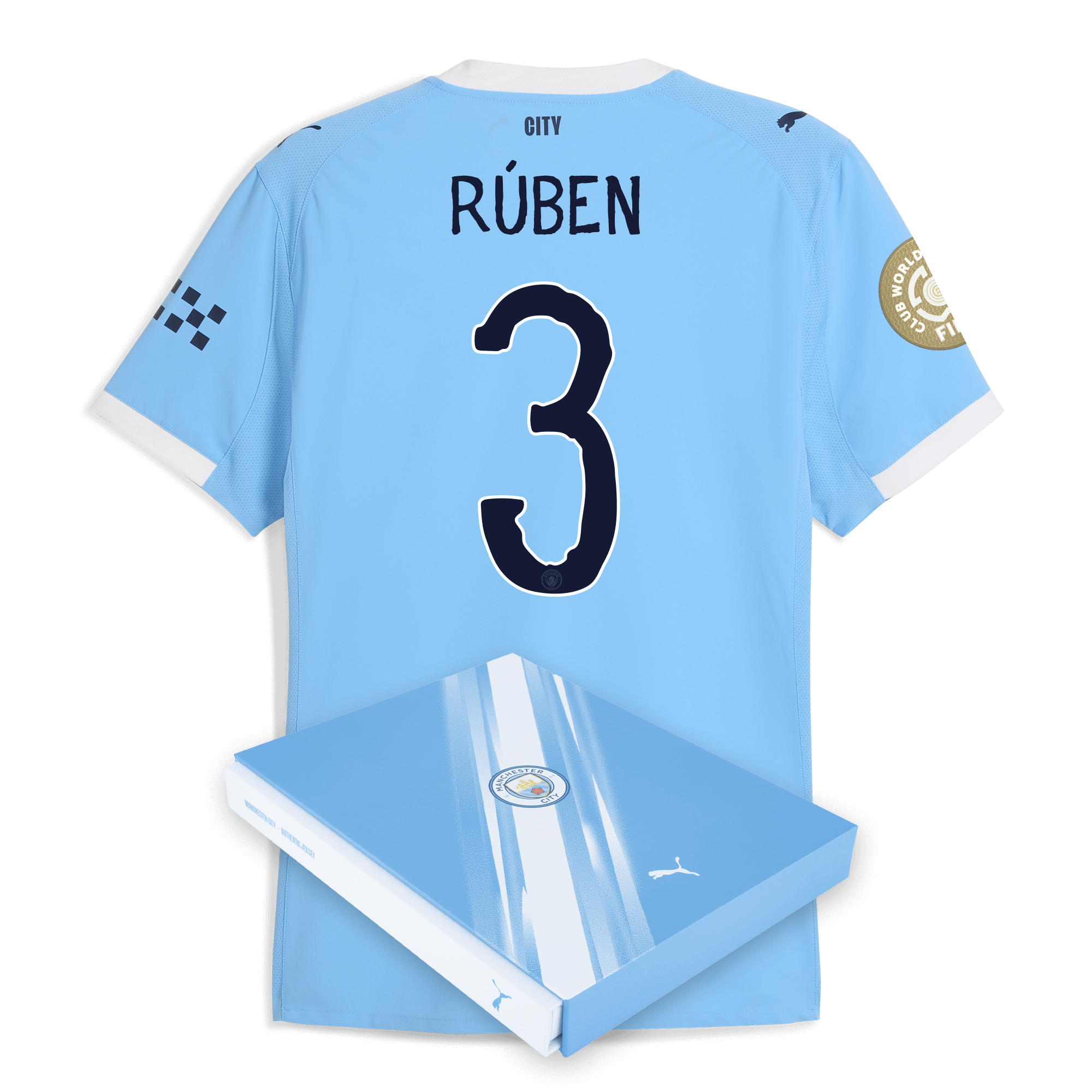 Manchester City manchester city kidsuper club world cup home authentic jersey 202526 with ruben 3 printing in gift box Collection - ManchesterCitystore.com