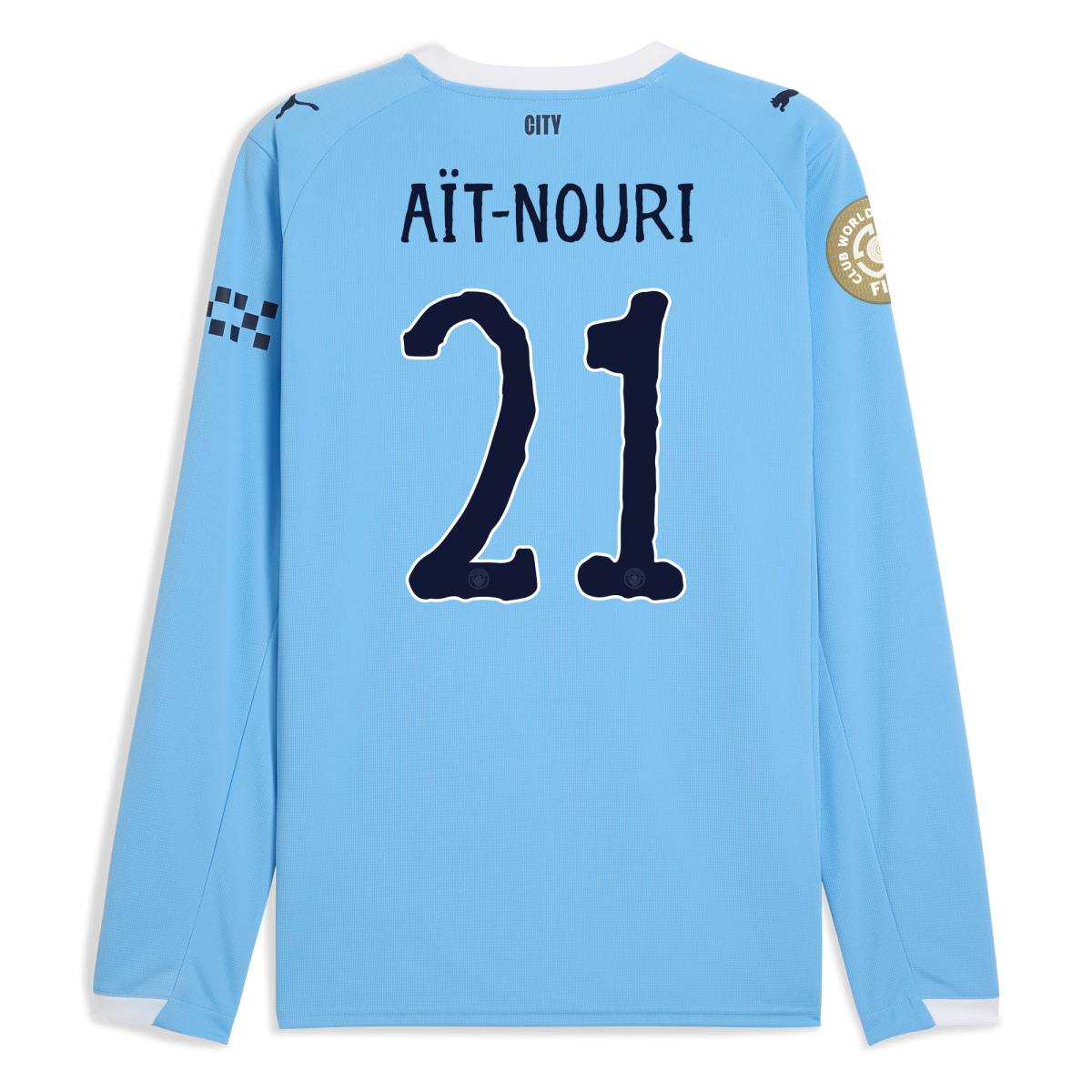 Manchester City manchester city kidsuper club world cup home jersey 202526 long sleeve with ait-nouri 21 printing Collection - ManchesterCitystore.com