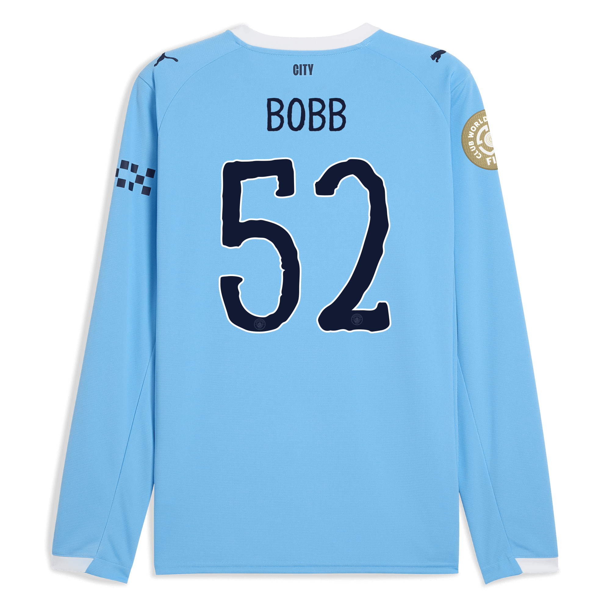 Manchester City manchester city kidsuper club world cup home jersey 202526 long sleeve with bobb 52 printing Collection - ManchesterCitystore.com