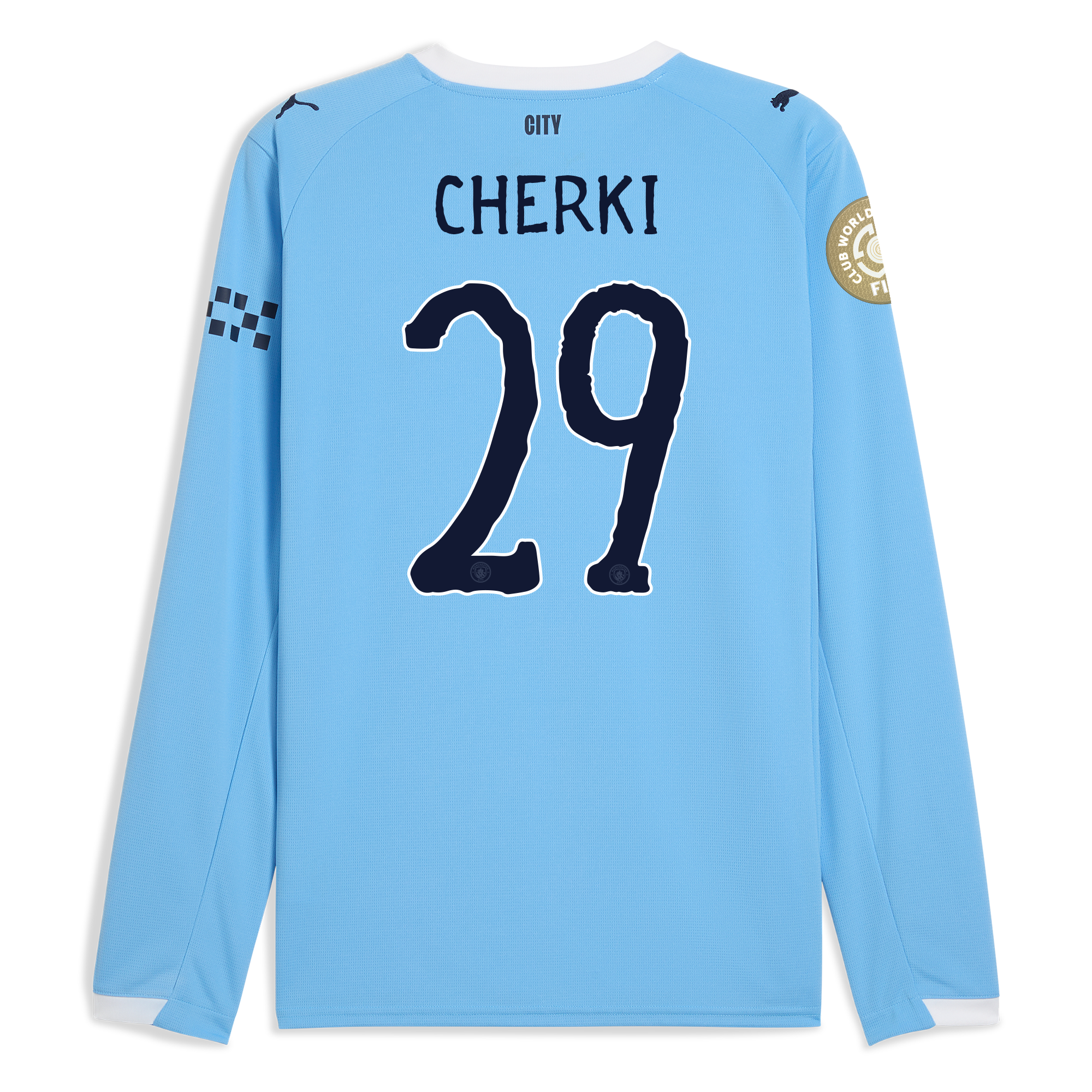 Manchester City manchester city kidsuper club world cup home jersey 202526 long sleeve with cherki 29 printing Collection - ManchesterCitystore.com