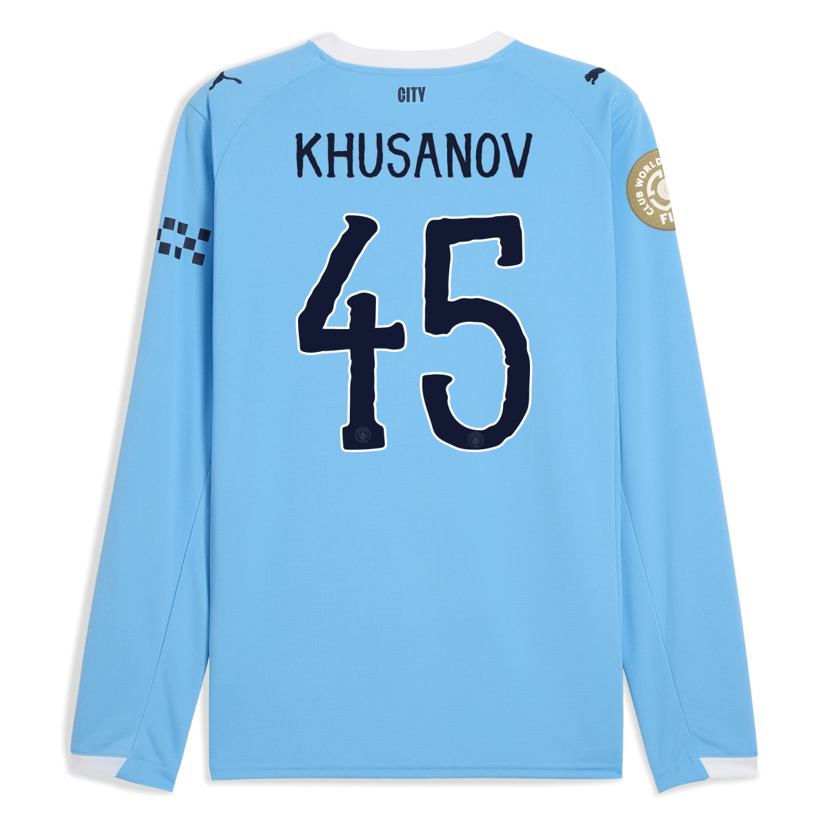 Manchester City manchester city kidsuper club world cup home jersey 202526 long sleeve with khusanov 45 printing Collection - ManchesterCitystore.com