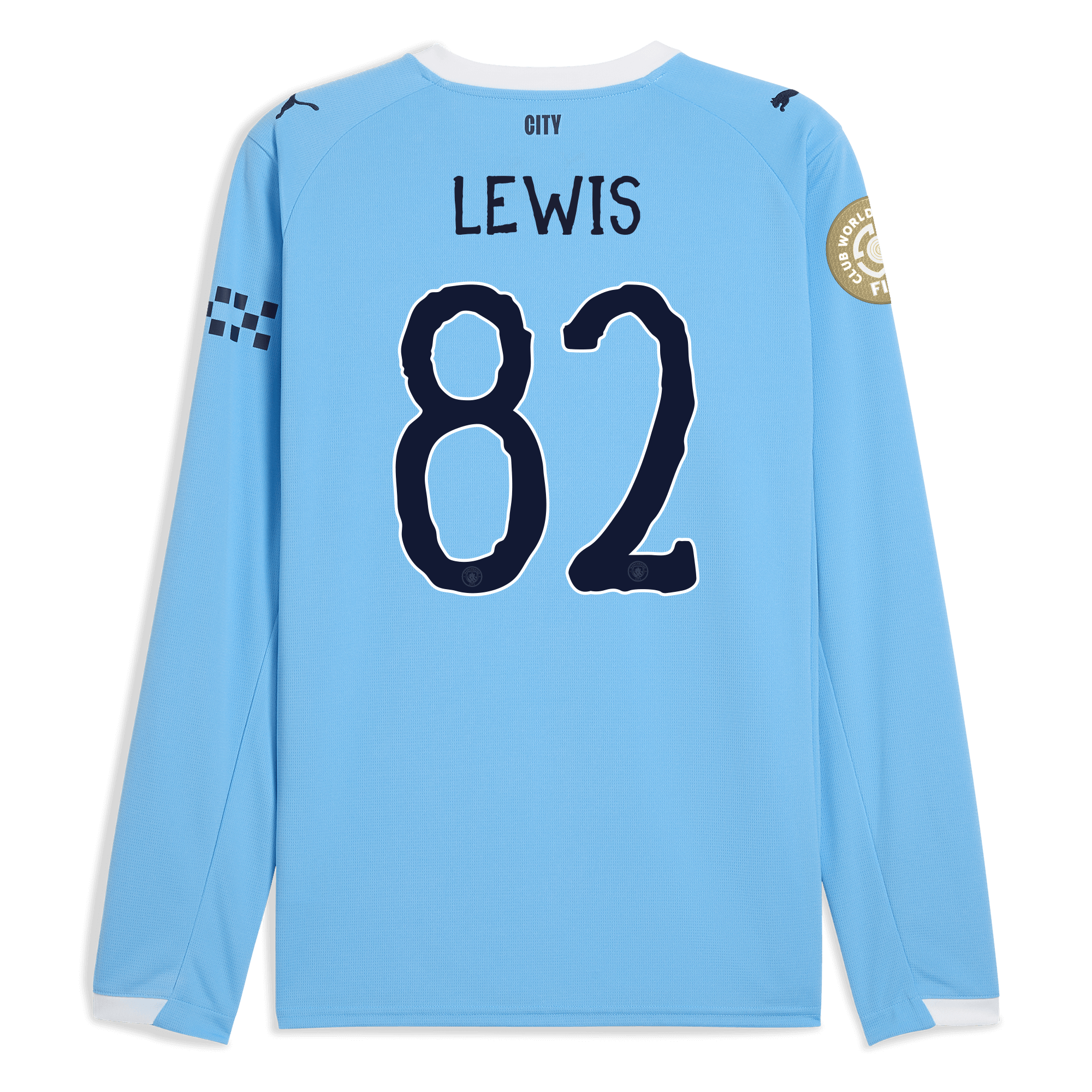 Manchester City manchester city kidsuper club world cup home jersey 202526 long sleeve with lewis 82 printing Collection - ManchesterCitystore.com