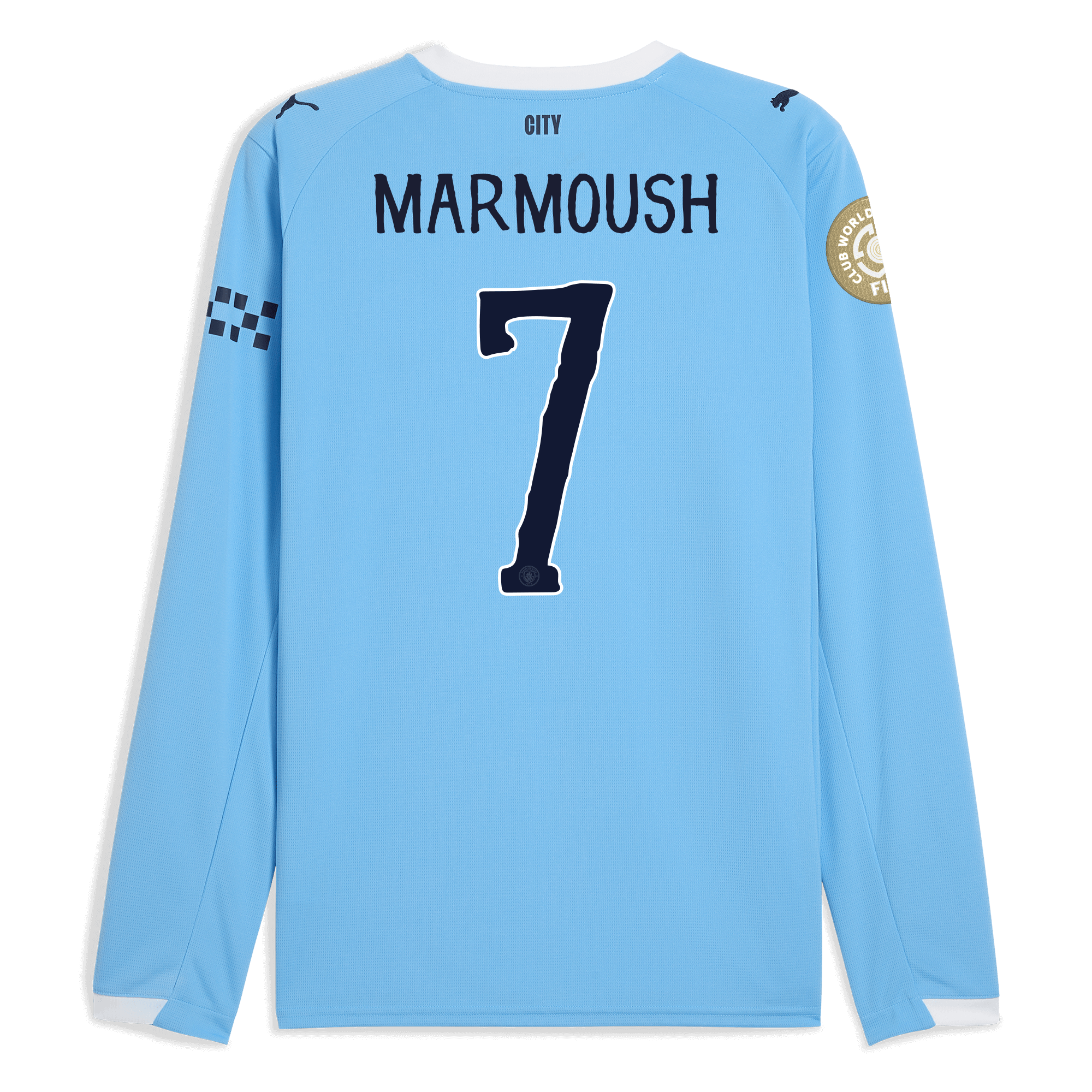Manchester City manchester city kidsuper club world cup home jersey 202526 long sleeve with marmoush 7 printing Collection - ManchesterCitystore.com