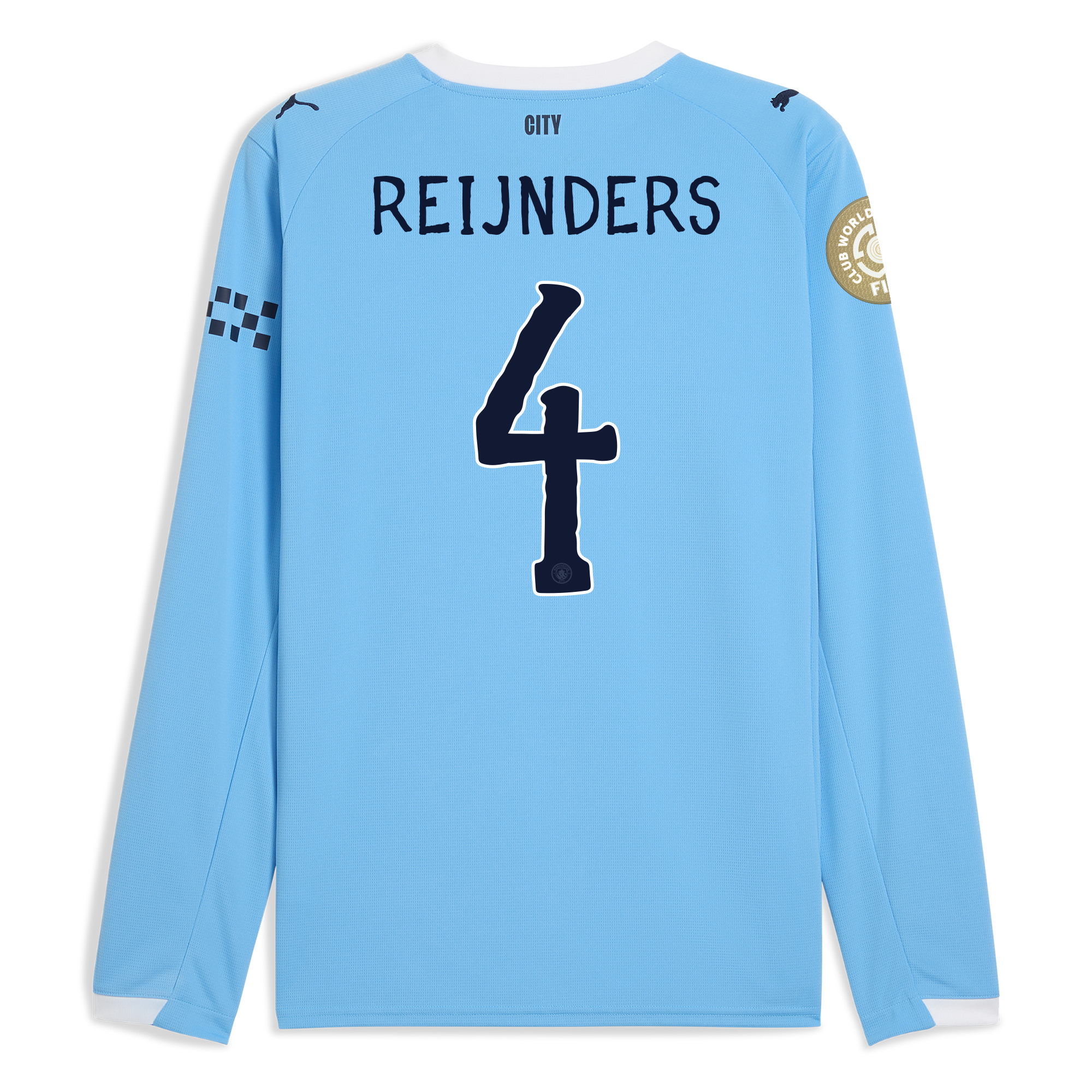 Manchester City manchester city kidsuper club world cup home jersey 202526 long sleeve with reijnders 4 printing Collection - ManchesterCitystore.com