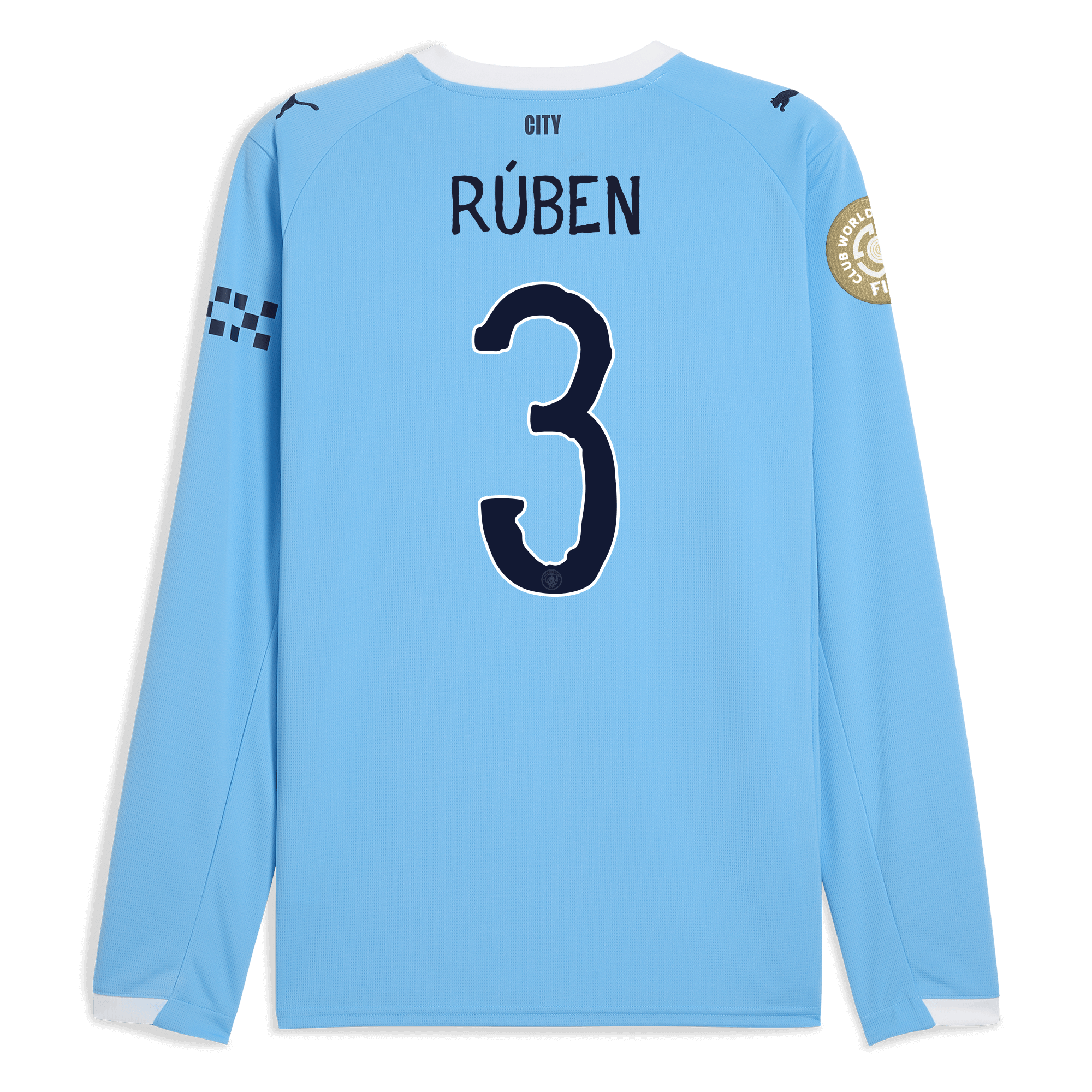 Manchester City manchester city kidsuper club world cup home jersey 202526 long sleeve with ruben 3 printing Collection - ManchesterCitystore.com