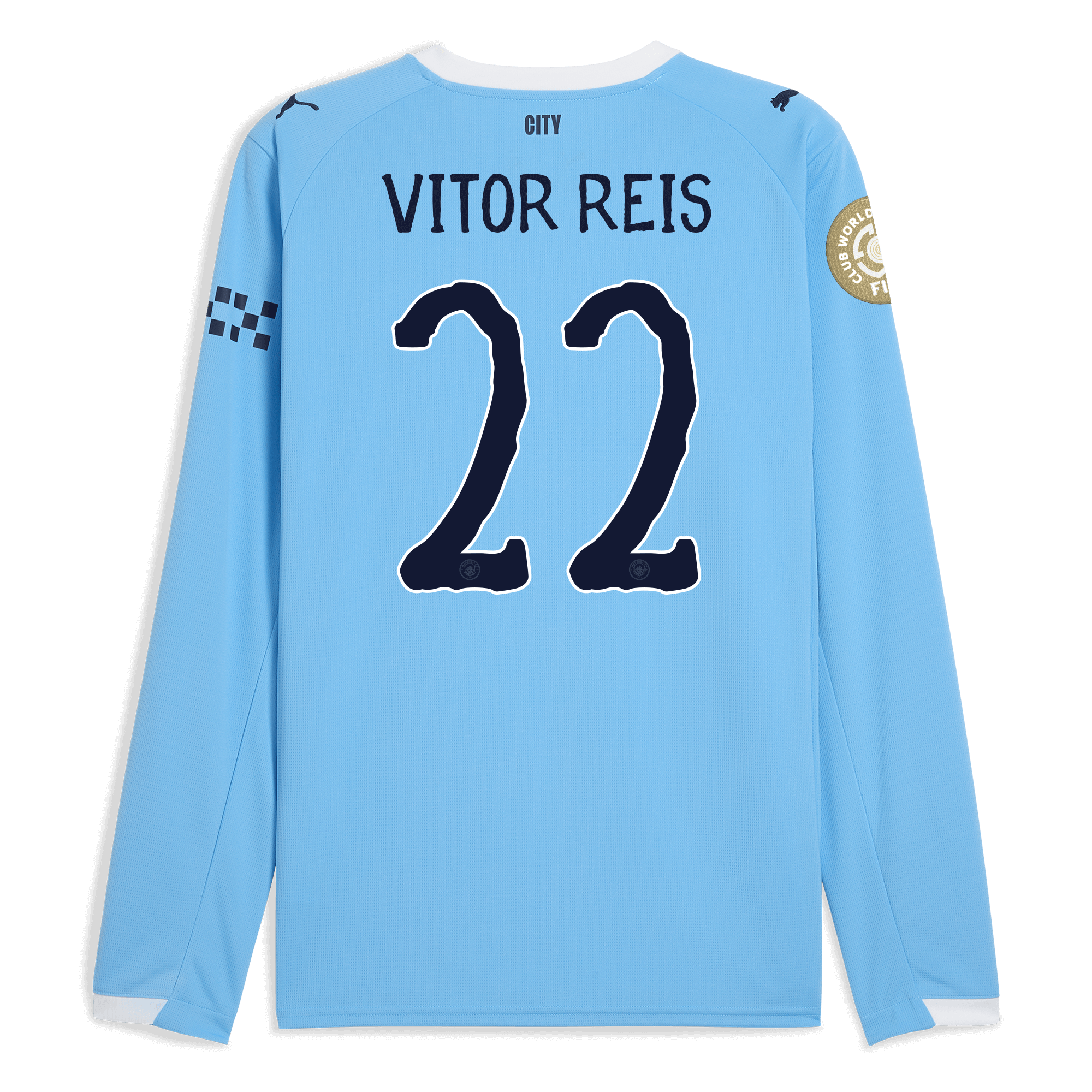 Manchester City manchester city kidsuper club world cup home jersey 202526 long sleeve with vitor reis 22 printing Collection - ManchesterCitystore.com