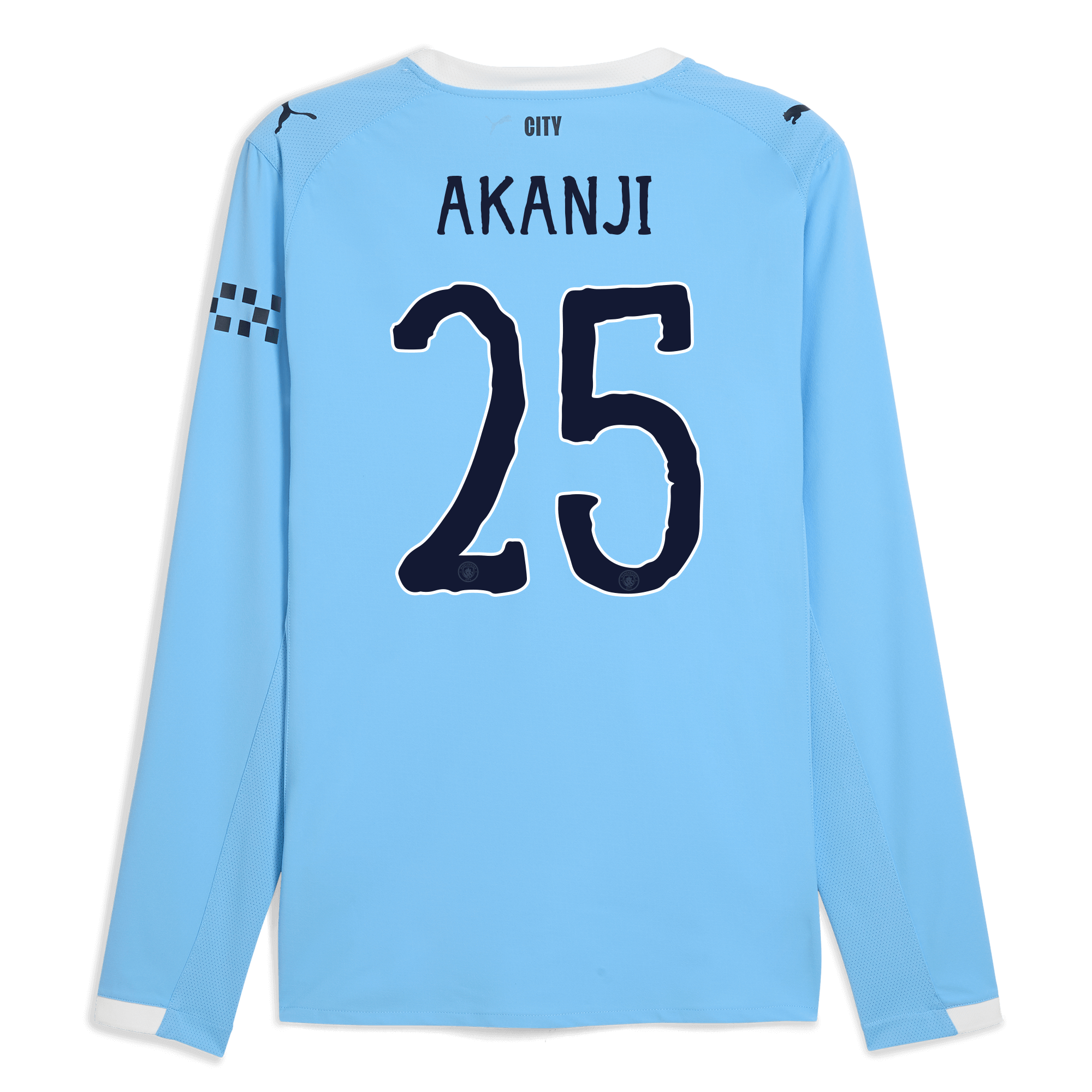 Manchester City manchester city kidsuper home authentic jersey 202526 long sleeve with akanji 25 printing Collection - ManchesterCitystore.com