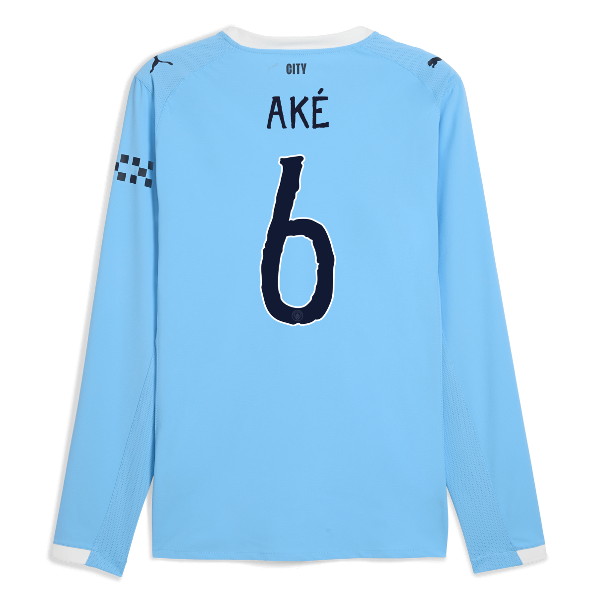 Manchester City manchester city kidsuper home authentic jersey 202526 long sleeve with ake 6 printing Collection - ManchesterCitystore.com