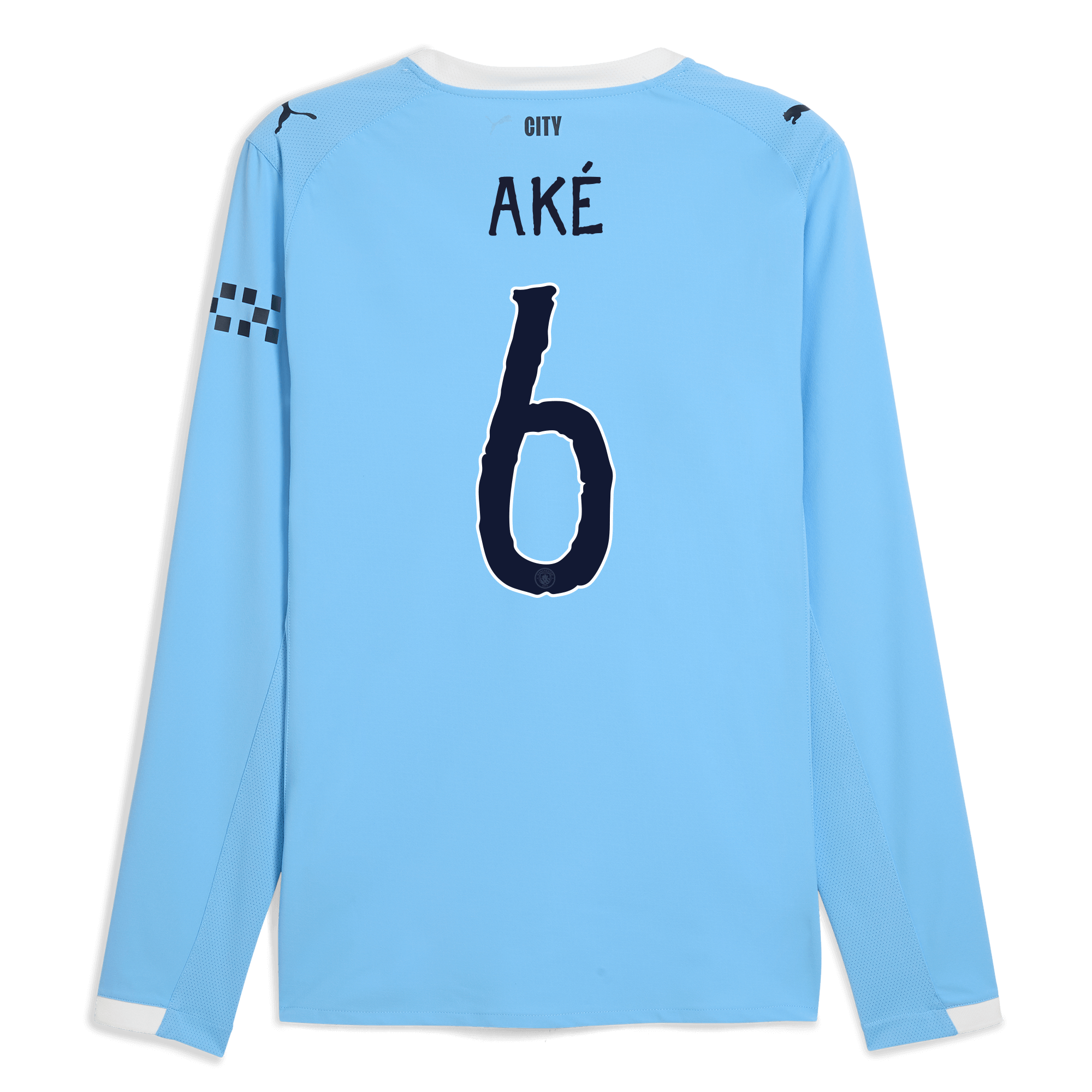 Manchester City manchester city kidsuper home authentic jersey 202526 long sleeve with ake 6 printing Collection - ManchesterCitystore.com