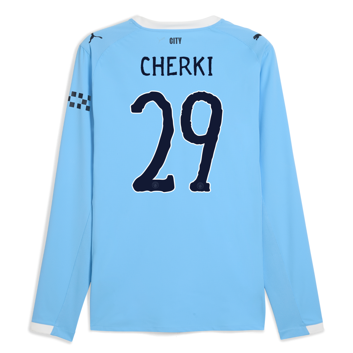 Manchester City manchester city kidsuper home authentic jersey 202526 long sleeve with cherki 29 printing Collection - ManchesterCitystore.com