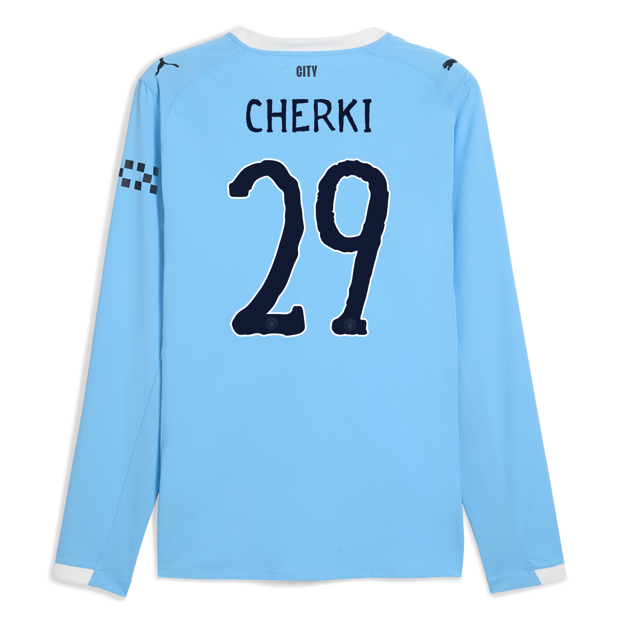 Manchester City manchester city kidsuper home authentic jersey 202526 long sleeve with cherki 29 printing Collection - ManchesterCitystore.com