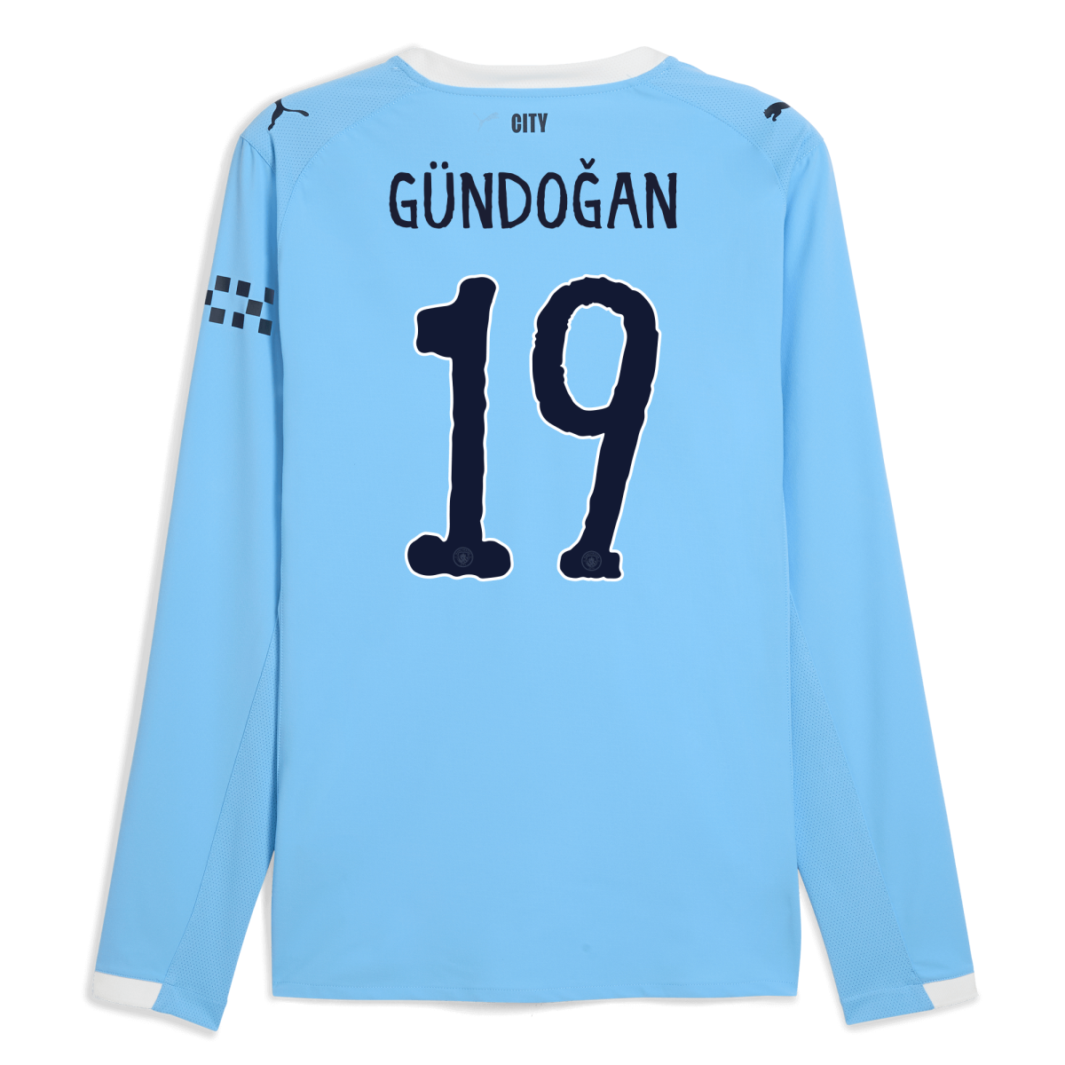 Manchester City manchester city kidsuper home authentic jersey 202526 long sleeve with gundogan 19 printing Collection - ManchesterCitystore.com