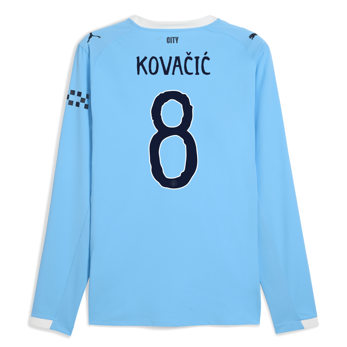 Manchester City manchester city kidsuper home authentic jersey 202526 long sleeve with kovacic 8 printing Collection - ManchesterCitystore.com