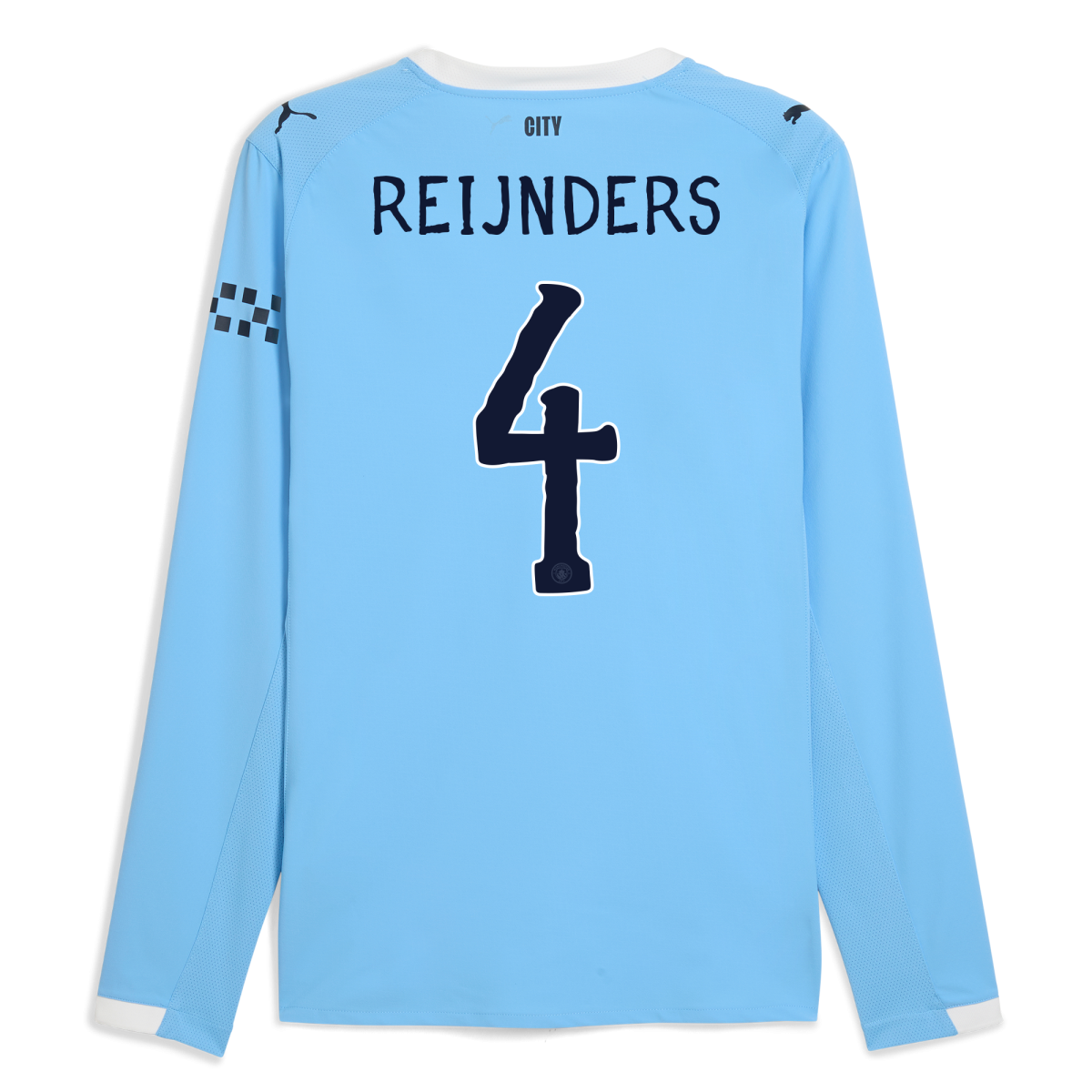 Manchester City manchester city kidsuper home authentic jersey 202526 long sleeve with reijnders 4 printing Collection - ManchesterCitystore.com