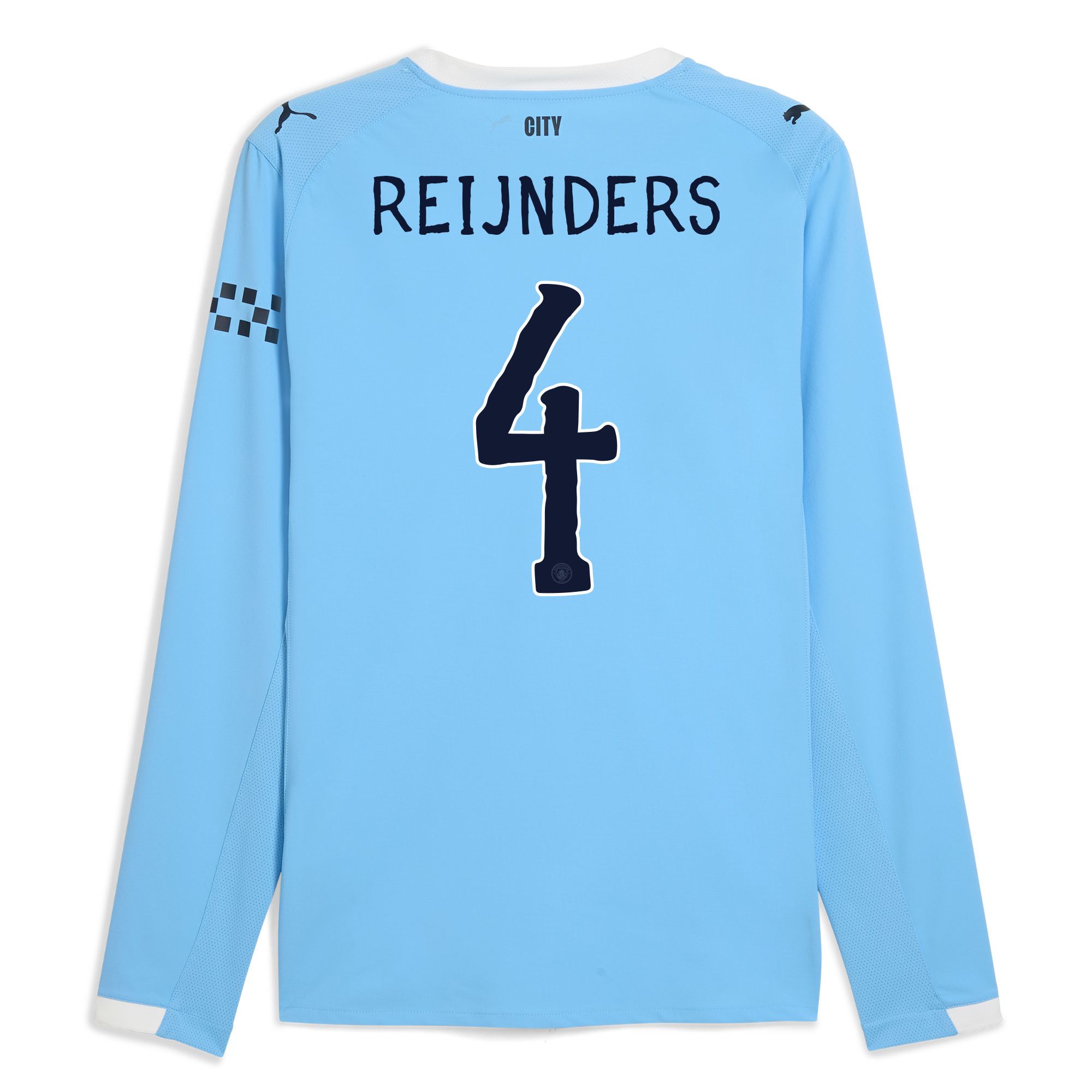 Manchester City manchester city kidsuper home authentic jersey 202526 long sleeve with reijnders 4 printing Collection - ManchesterCitystore.com