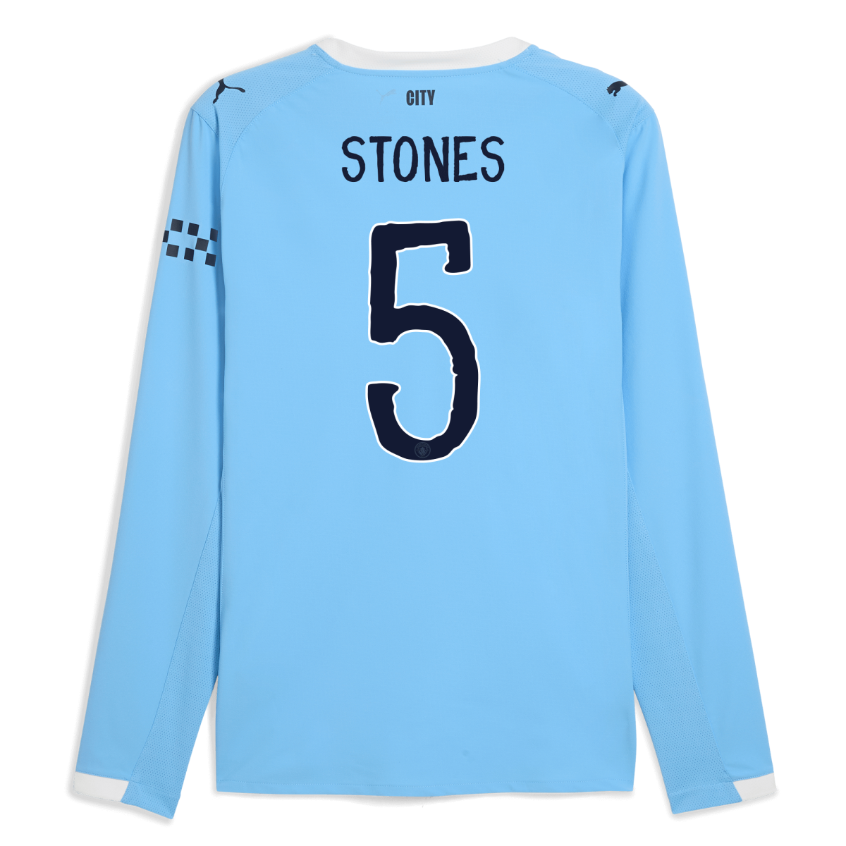 Manchester City manchester city kidsuper home authentic jersey 202526 long sleeve with stones 5 printing Collection - ManchesterCitystore.com