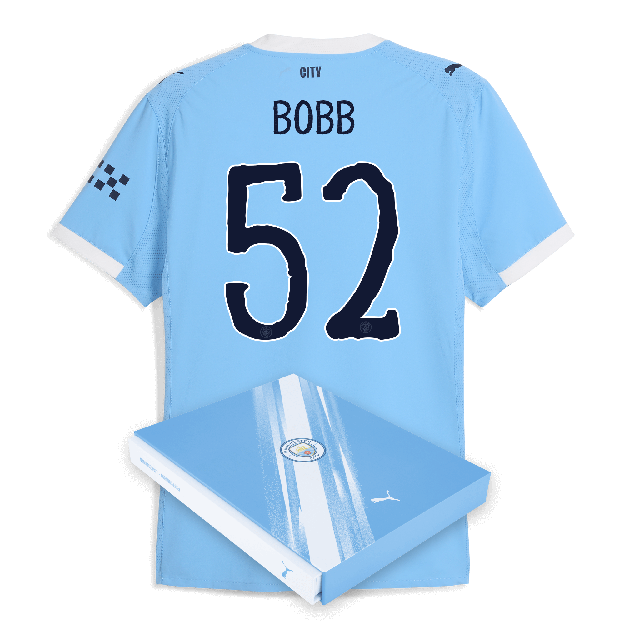 Manchester City manchester city kidsuper home authentic jersey 202526 with bobb 52 printing in gift box Collection - ManchesterCitystore.com