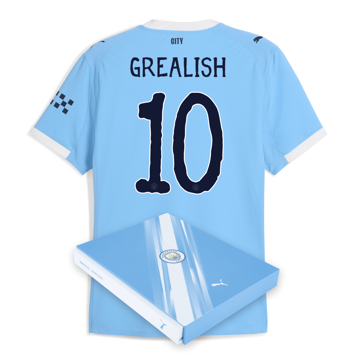 Manchester City manchester city kidsuper home authentic jersey 202526 with grealish 10 printing in gift box Collection - ManchesterCitystore.com
