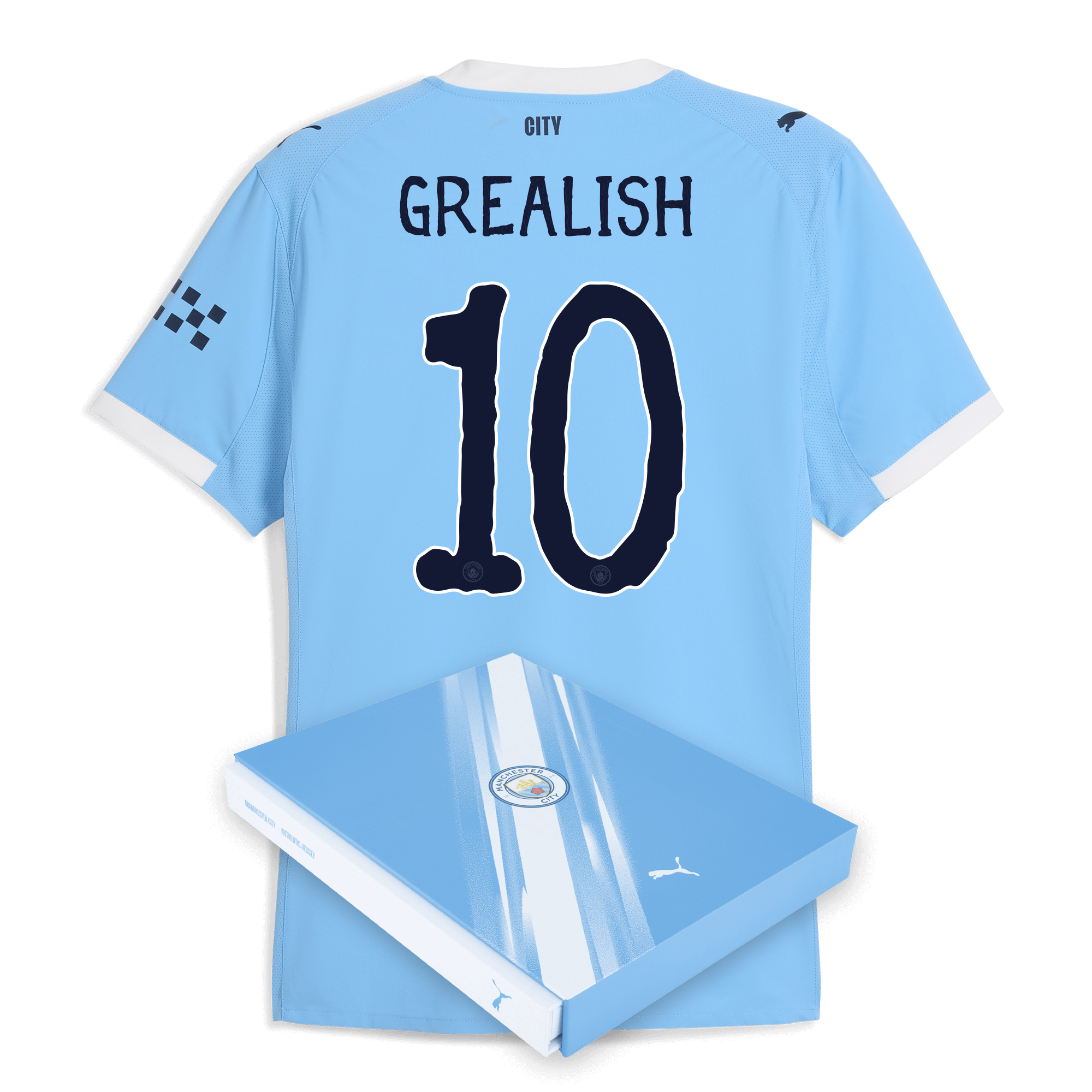 Manchester City manchester city kidsuper home authentic jersey 202526 with grealish 10 printing in gift box Collection - ManchesterCitystore.com