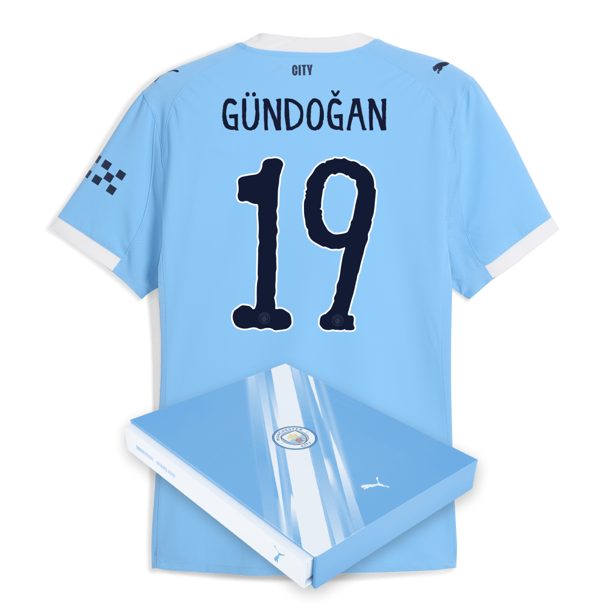 Manchester City manchester city kidsuper home authentic jersey 202526 with gundogan 19 printing in gift box Collection - ManchesterCitystore.com