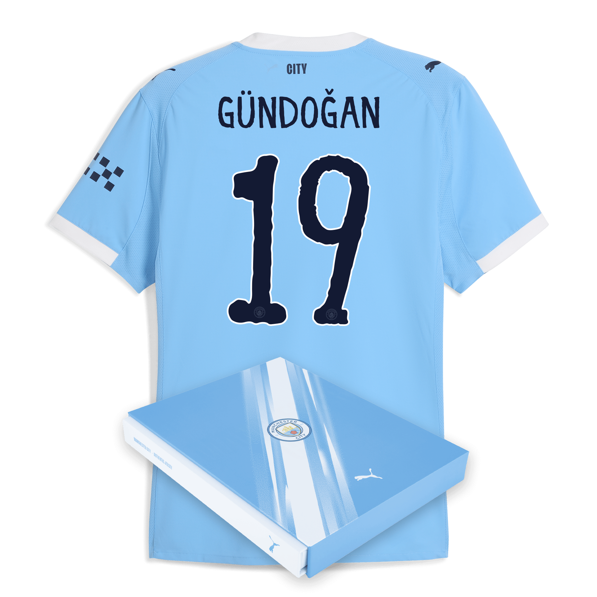 Manchester City manchester city kidsuper home authentic jersey 202526 with gundogan 19 printing in gift box Collection - ManchesterCitystore.com