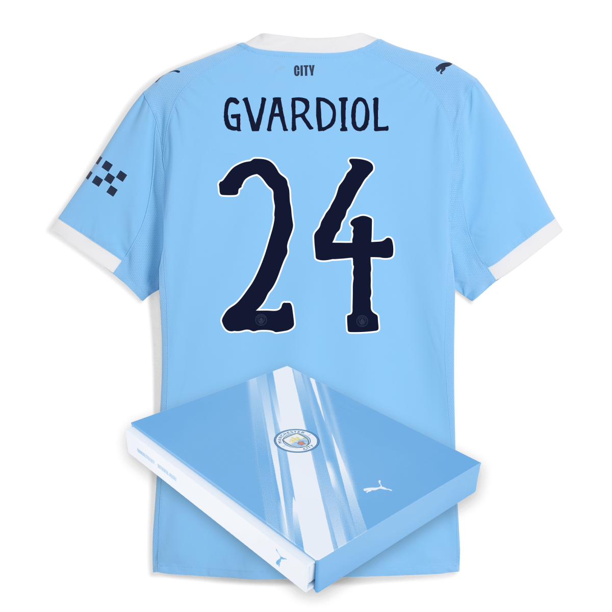 Manchester City manchester city kidsuper home authentic jersey 202526 with gvardiol 24 printing in gift box Collection - ManchesterCitystore.com