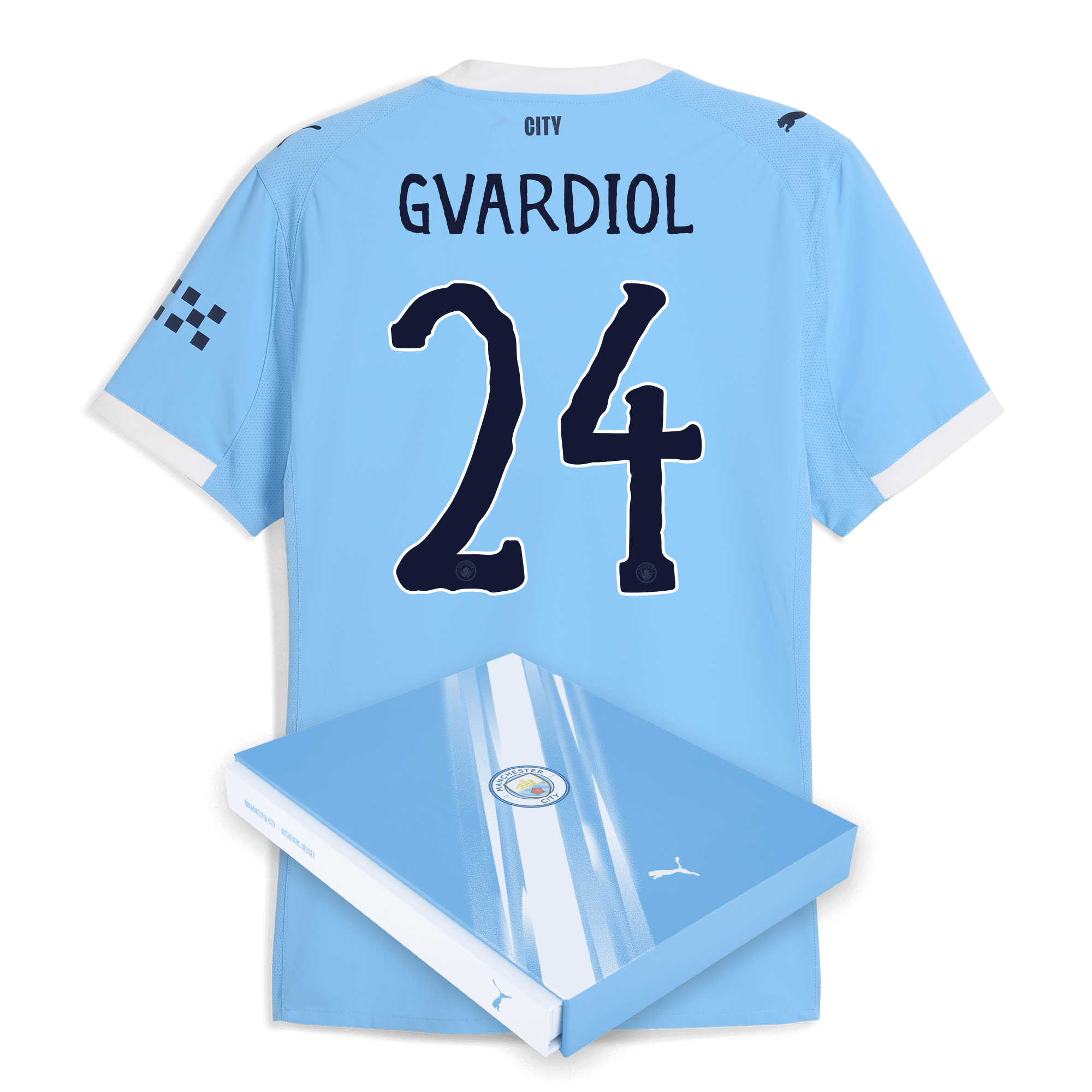 Manchester City manchester city kidsuper home authentic jersey 202526 with gvardiol 24 printing in gift box Collection - ManchesterCitystore.com