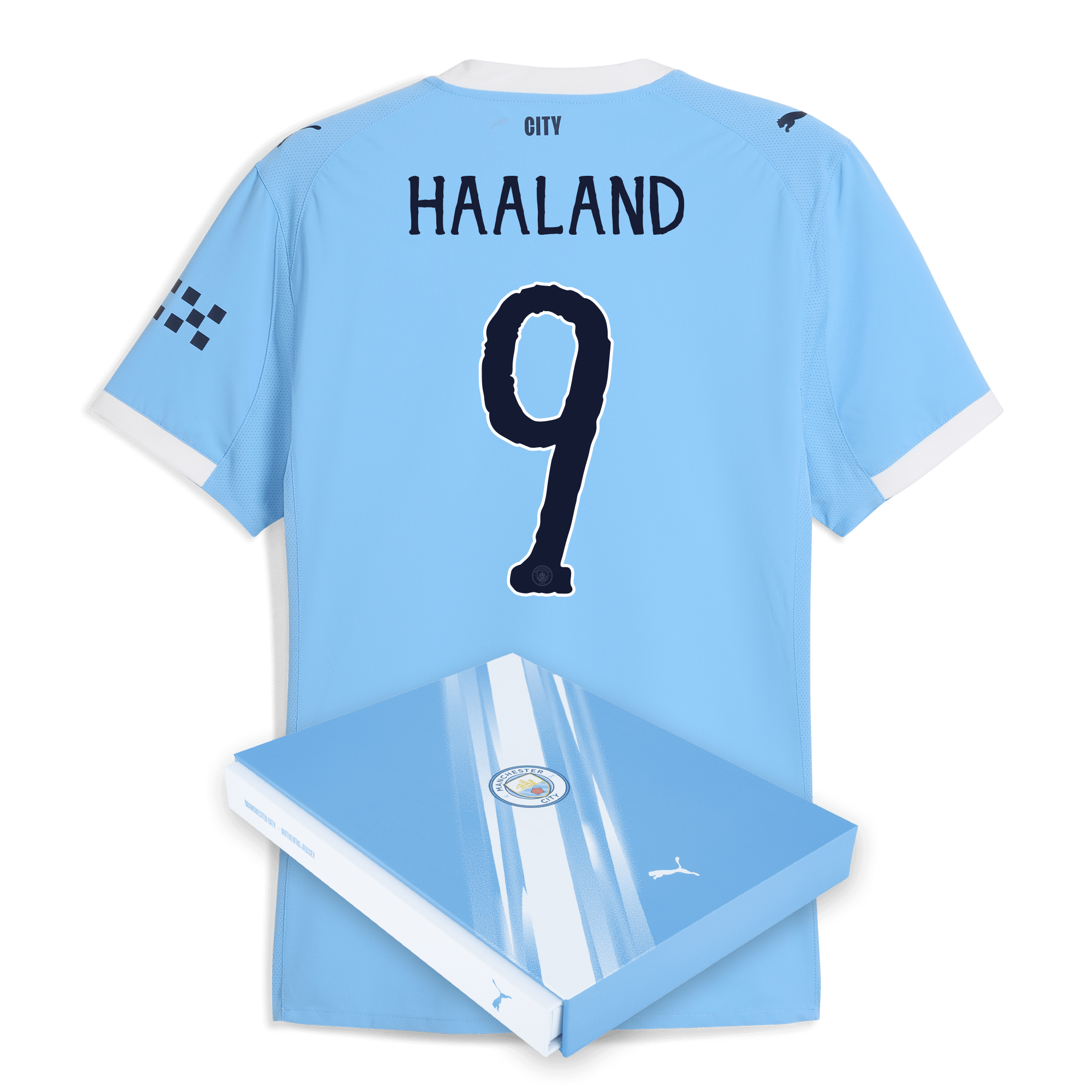 Manchester City manchester city kidsuper home authentic jersey 202526 with haaland 9 printing in gift box Collection - ManchesterCitystore.com