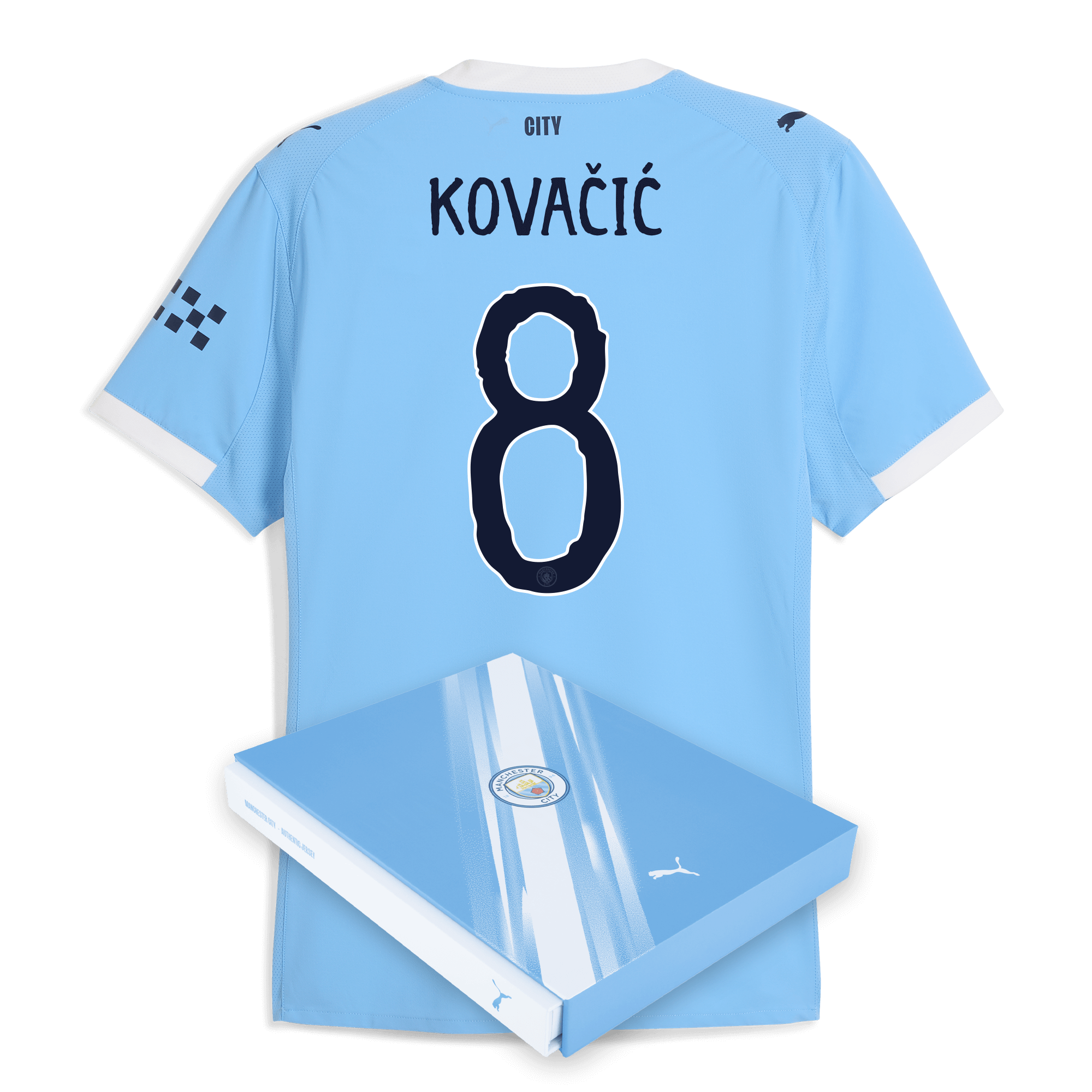 Manchester City manchester city kidsuper home authentic jersey 202526 with kovacic 8 printing in gift box Collection - ManchesterCitystore.com