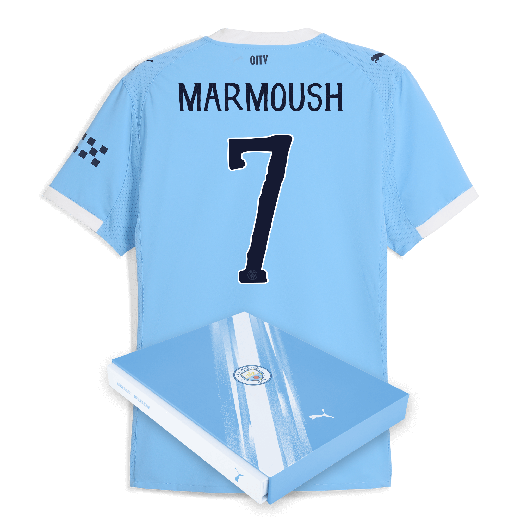 Manchester City manchester city kidsuper home authentic jersey 202526 with marmoush 7 printing in gift box Collection - ManchesterCitystore.com