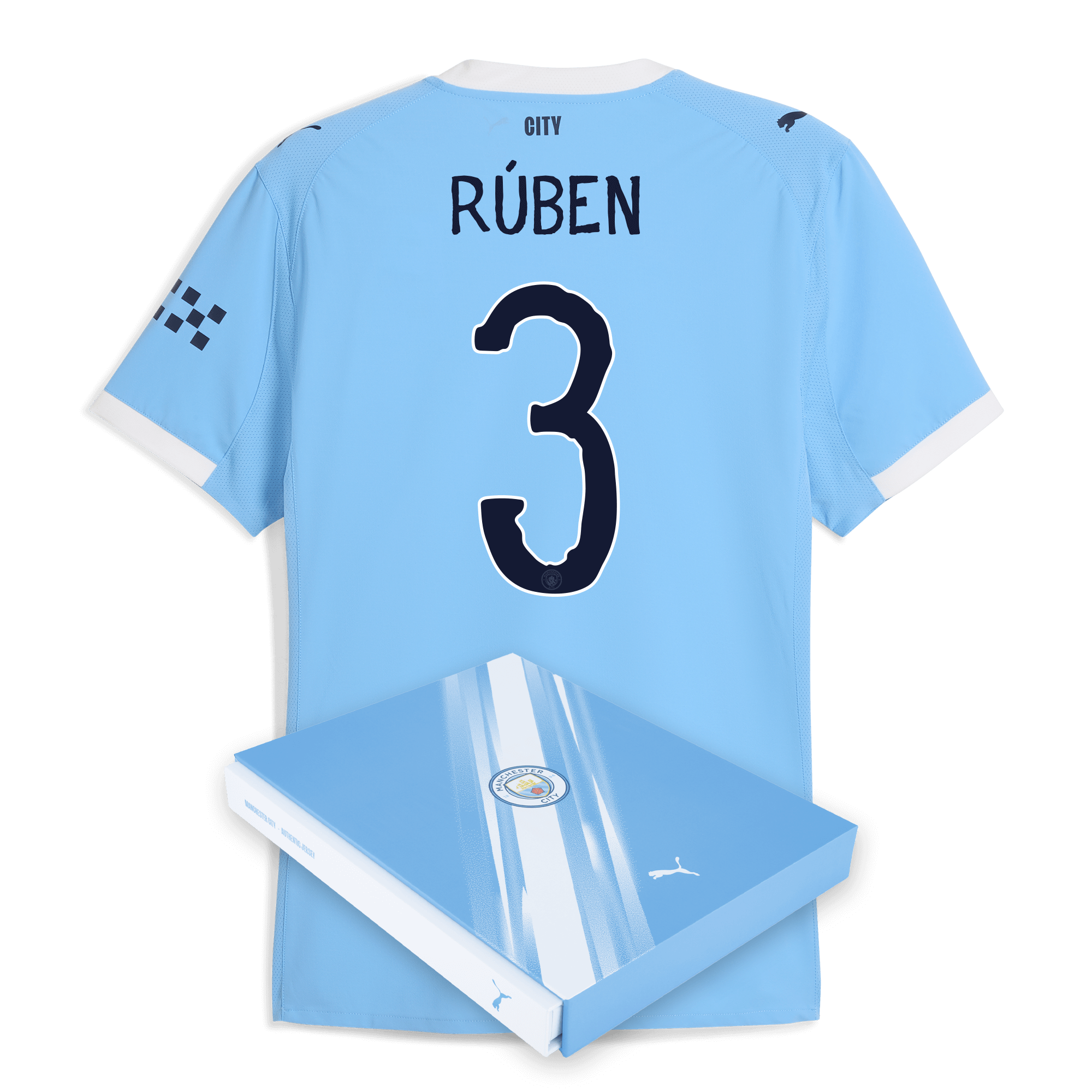 Manchester City manchester city kidsuper home authentic jersey 202526 with ruben 3 printing in gift box Collection - ManchesterCitystore.com