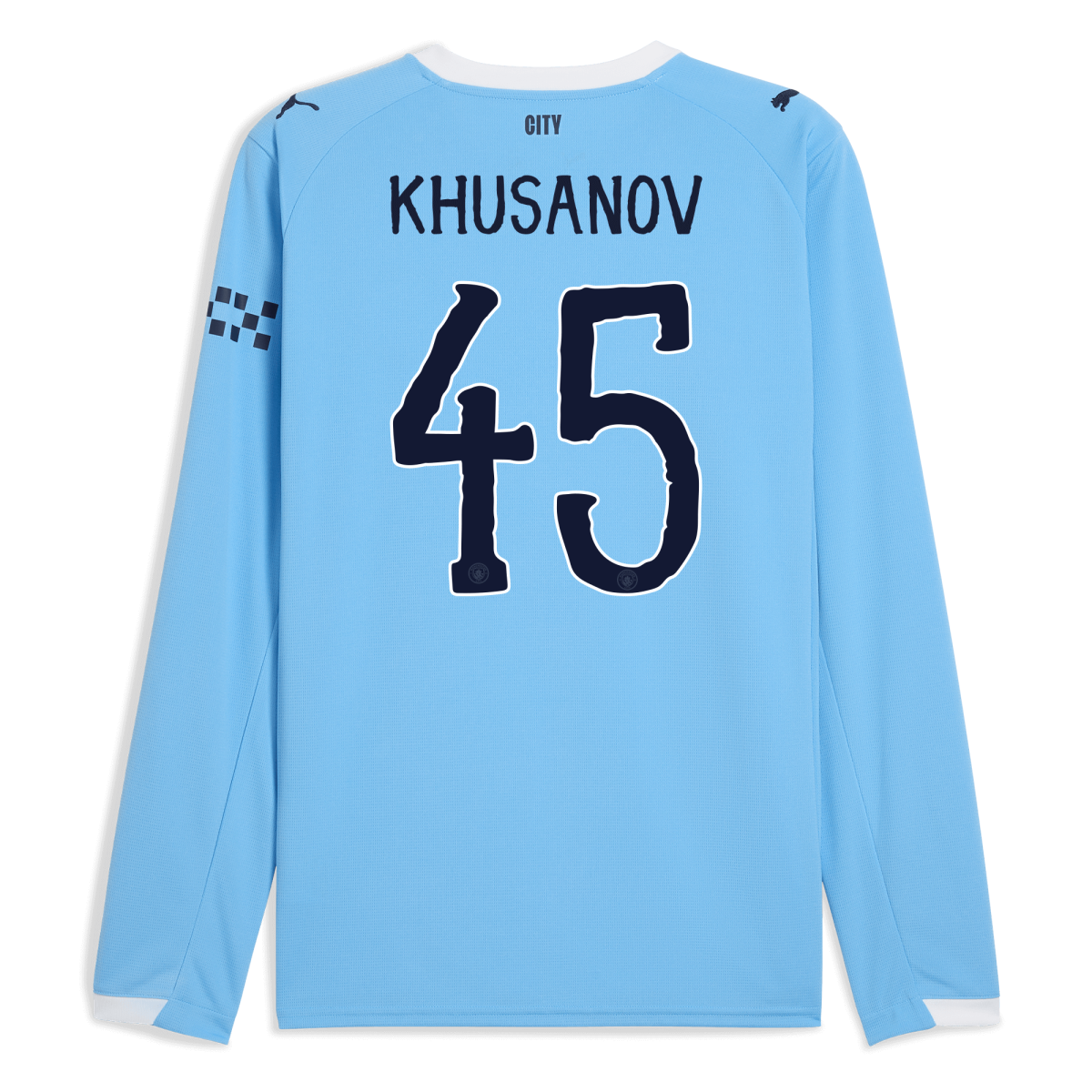 Manchester City manchester city kidsuper home jersey 202526 long sleeve with khusanov 45 printing Collection - ManchesterCitystore.com