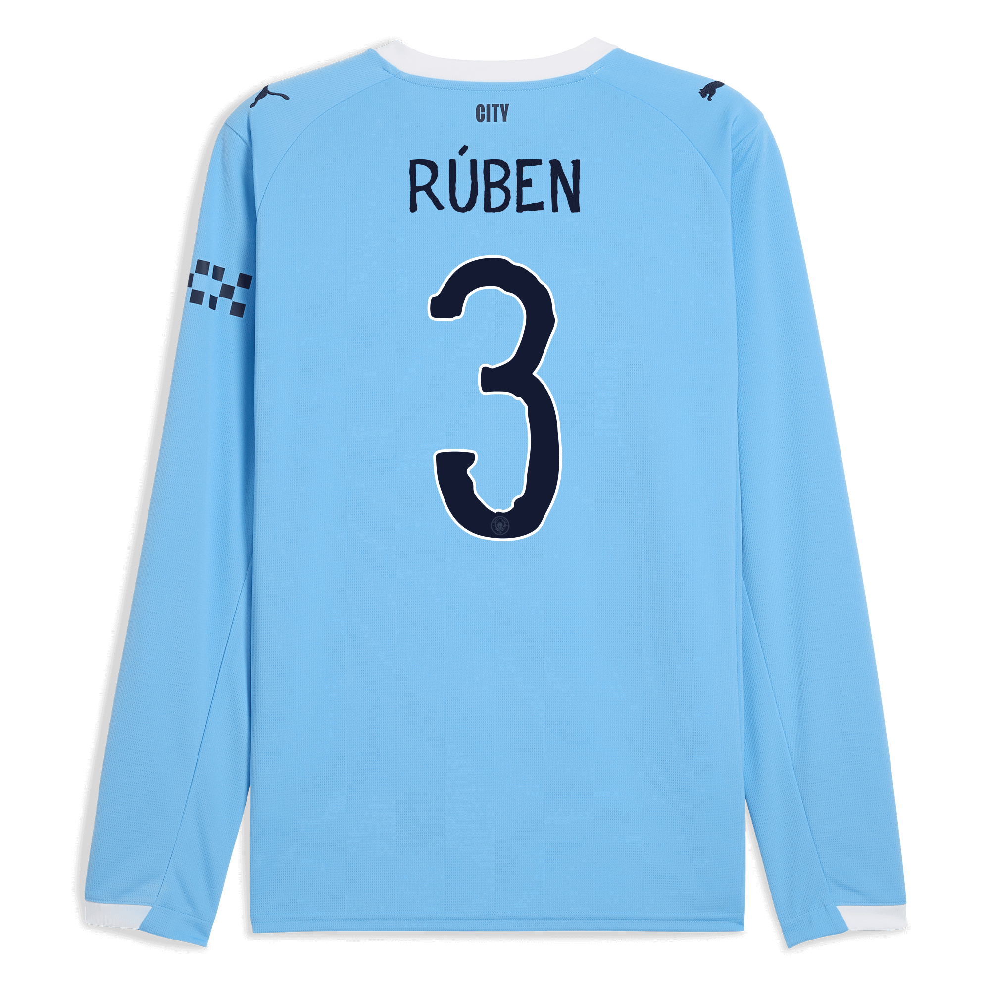 Manchester City manchester city kidsuper home jersey 202526 long sleeve with ruben 3 printing Collection - ManchesterCitystore.com