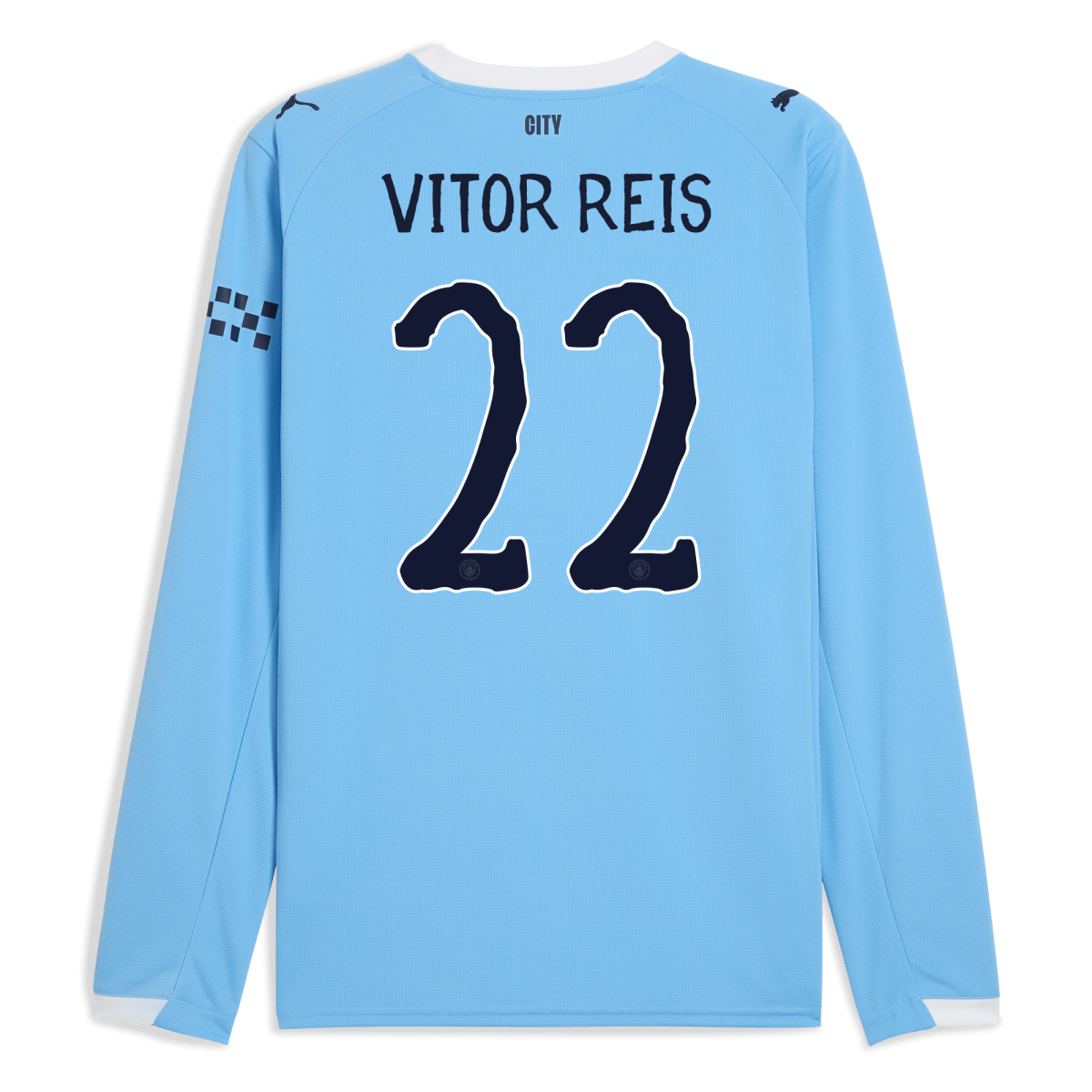 Manchester City manchester city kidsuper home jersey 202526 long sleeve with vitor reis 22 printing Collection - ManchesterCitystore.com