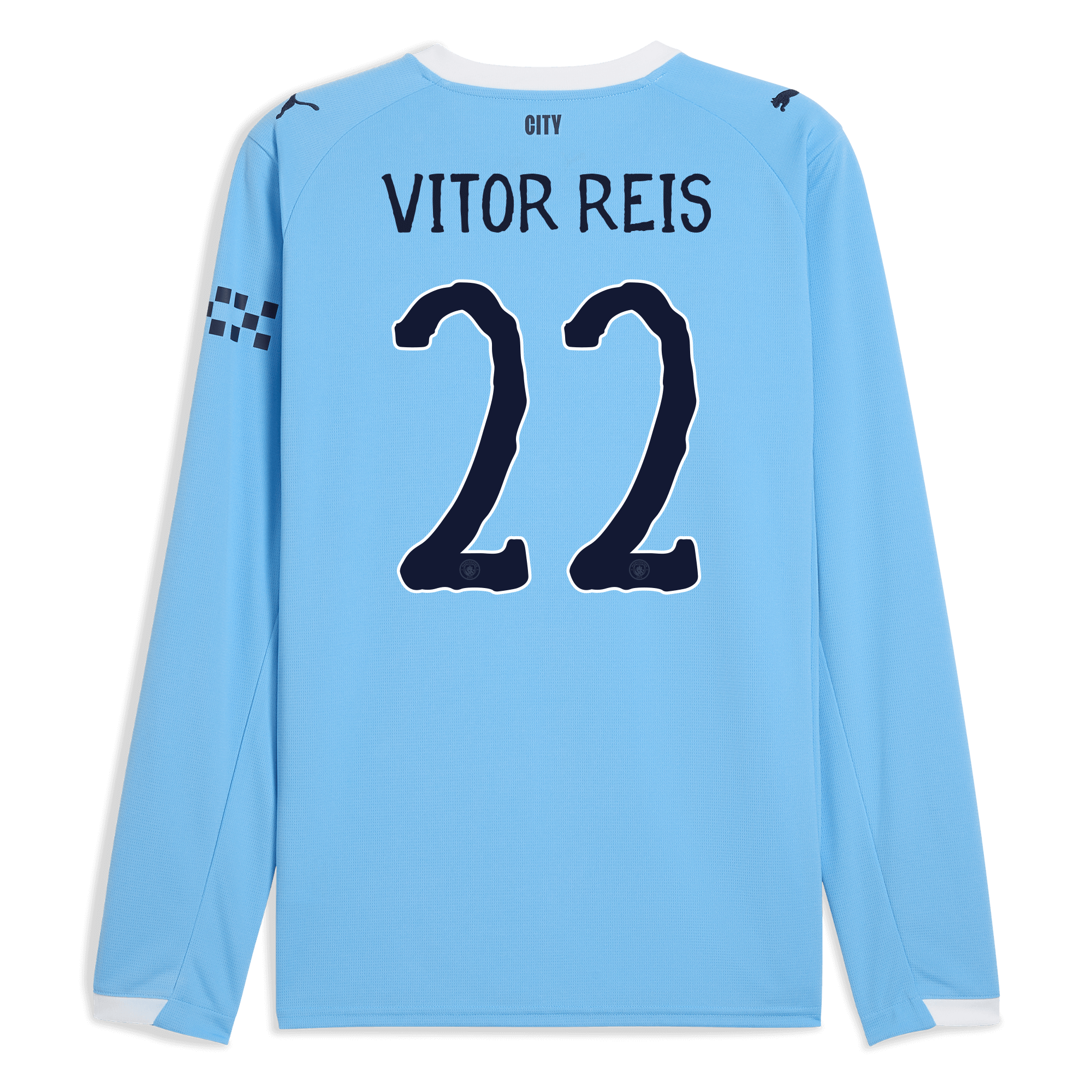 Manchester City manchester city kidsuper home jersey 202526 long sleeve with vitor reis 22 printing Collection - ManchesterCitystore.com