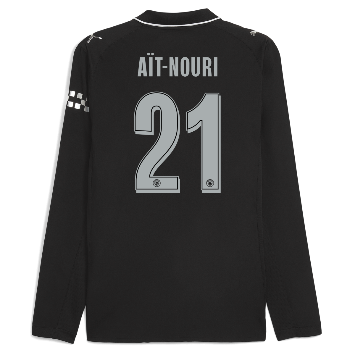 Manchester City manchester city man city away authentic jersey 202526 long sleeve with ait-nouri 21 printing Collection - ManchesterCitystore.com