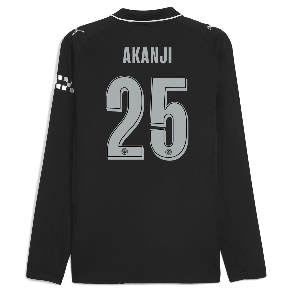 Manchester City manchester city man city away authentic jersey 202526 long sleeve with akanji 25 printing Collection - ManchesterCitystore.com