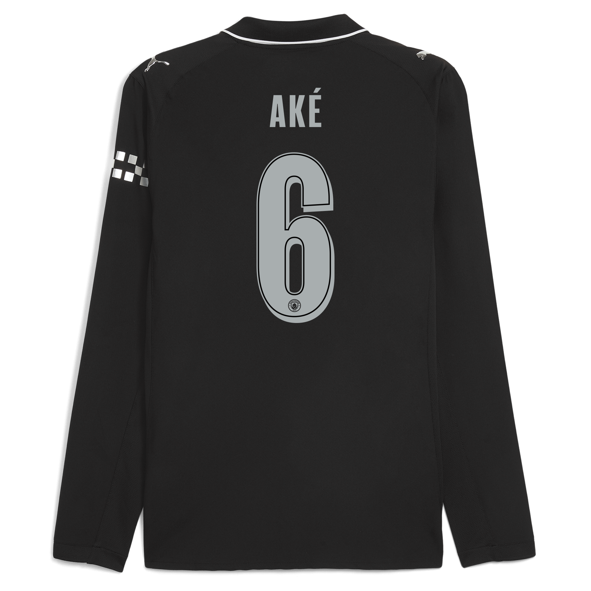 Manchester City manchester city man city away authentic jersey 202526 long sleeve with ake 6 printing Collection - ManchesterCitystore.com