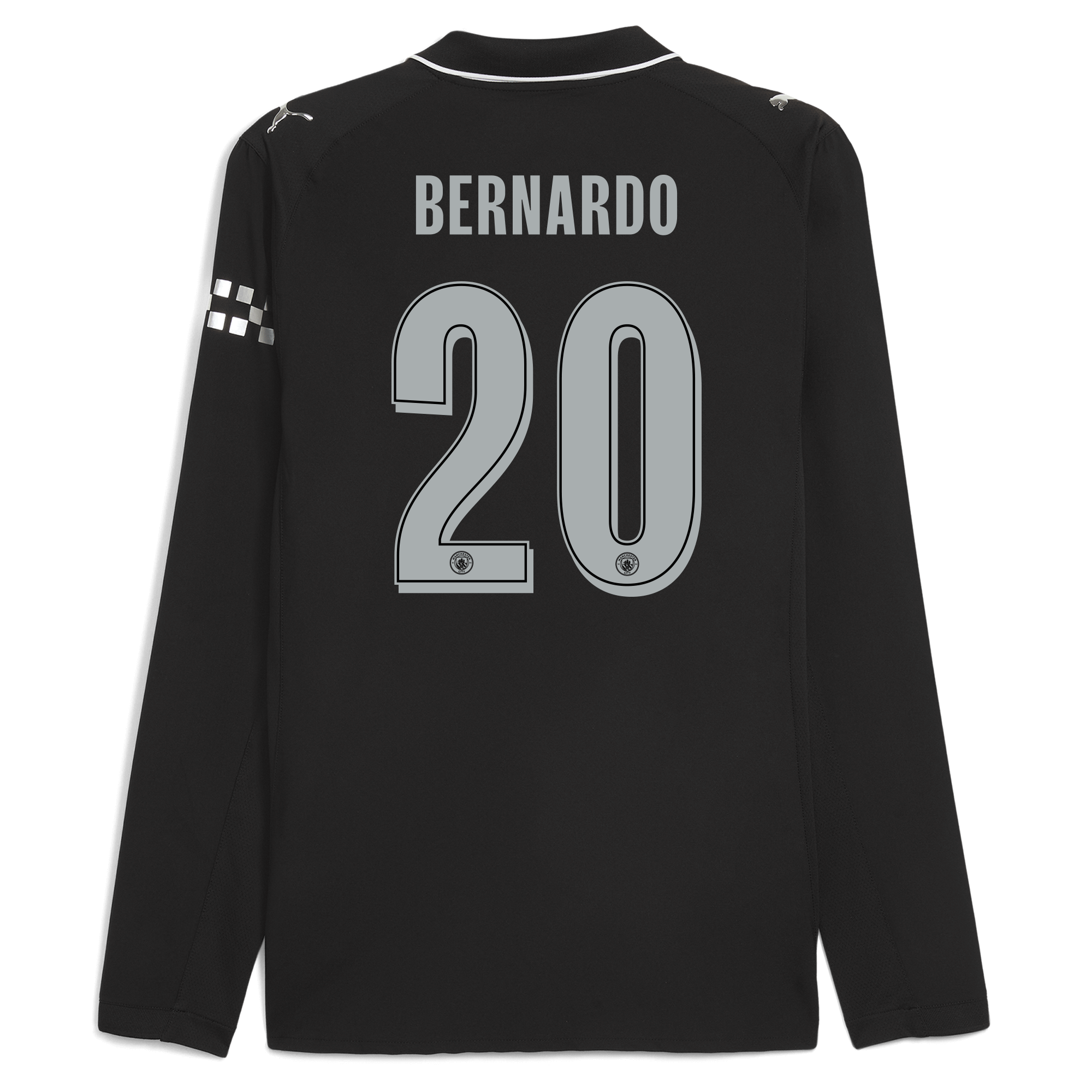 Manchester City manchester city man city away authentic jersey 202526 long sleeve with bernardo 20 printing Collection - ManchesterCitystore.com